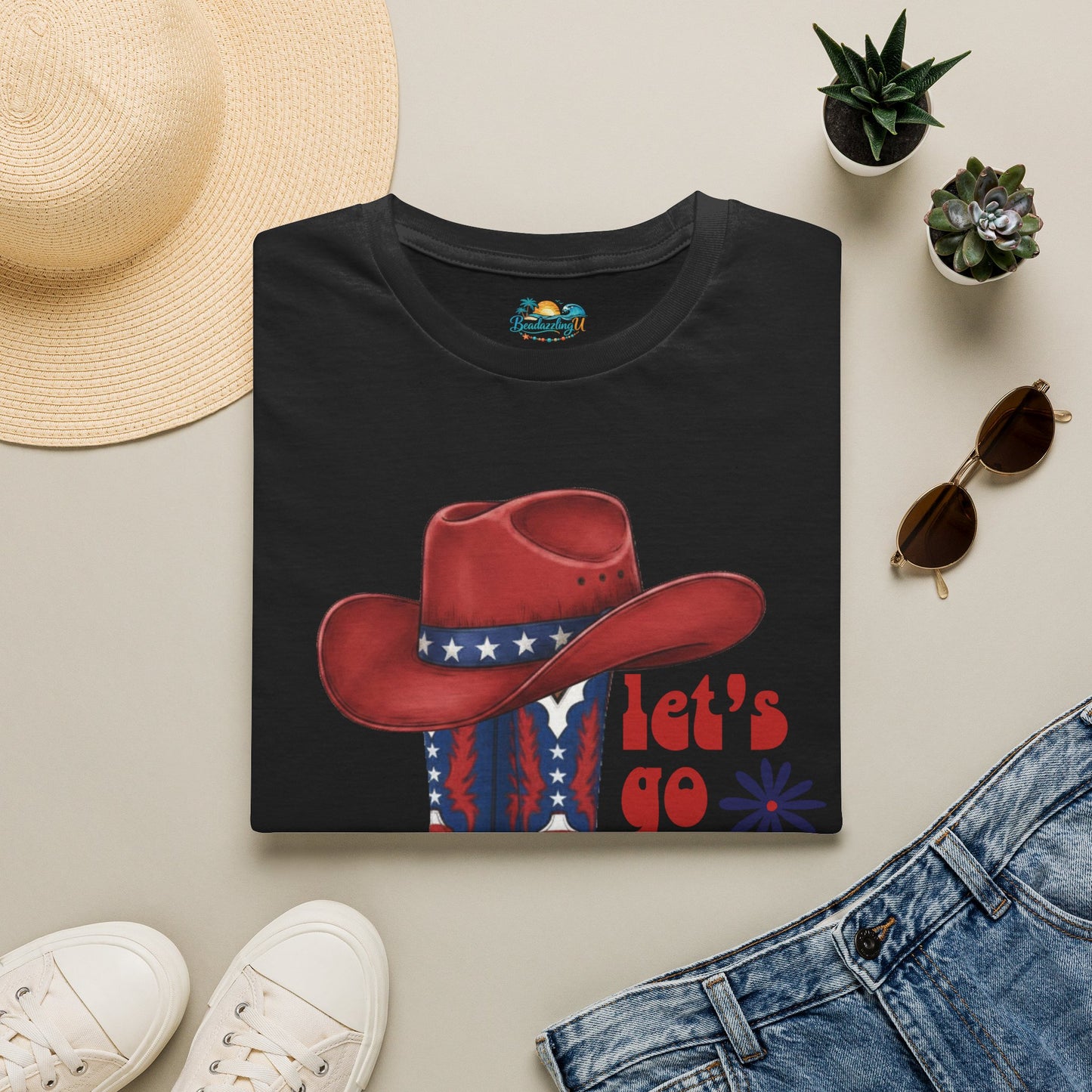 Let's Go Girls Patriotic Cowgirl T-Shirt