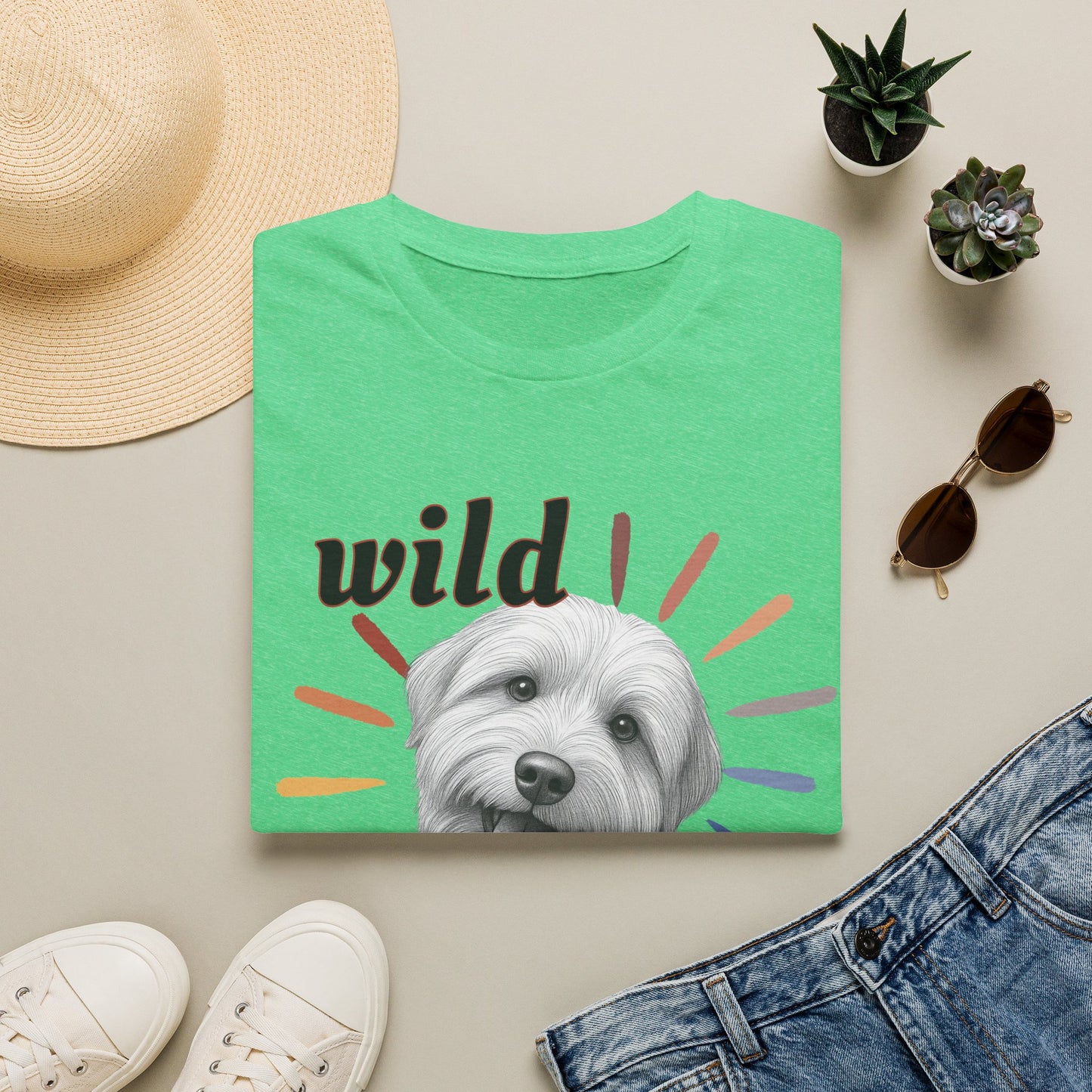 "Wild Child" T‑Shirt -Graphic Tee for Dog Lovers