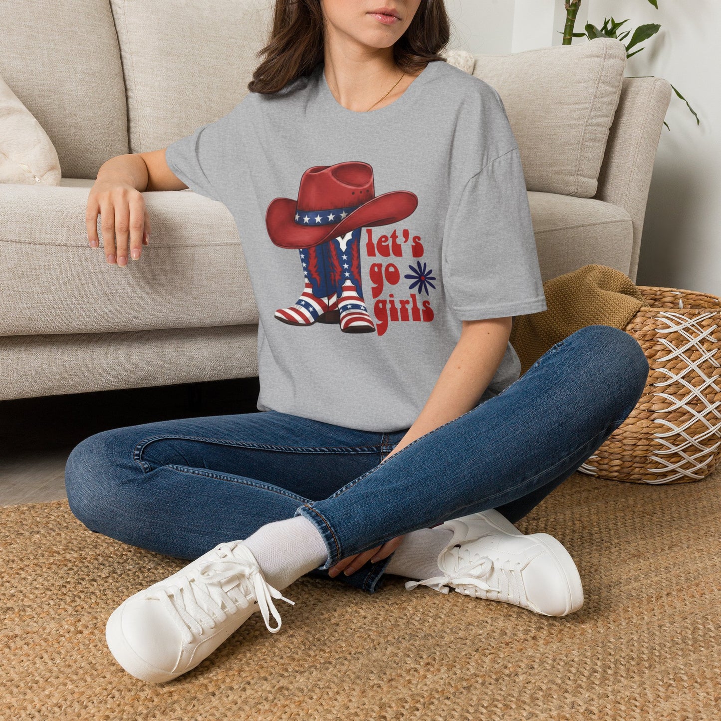 Let's Go Girls Patriotic Cowgirl T-Shirt