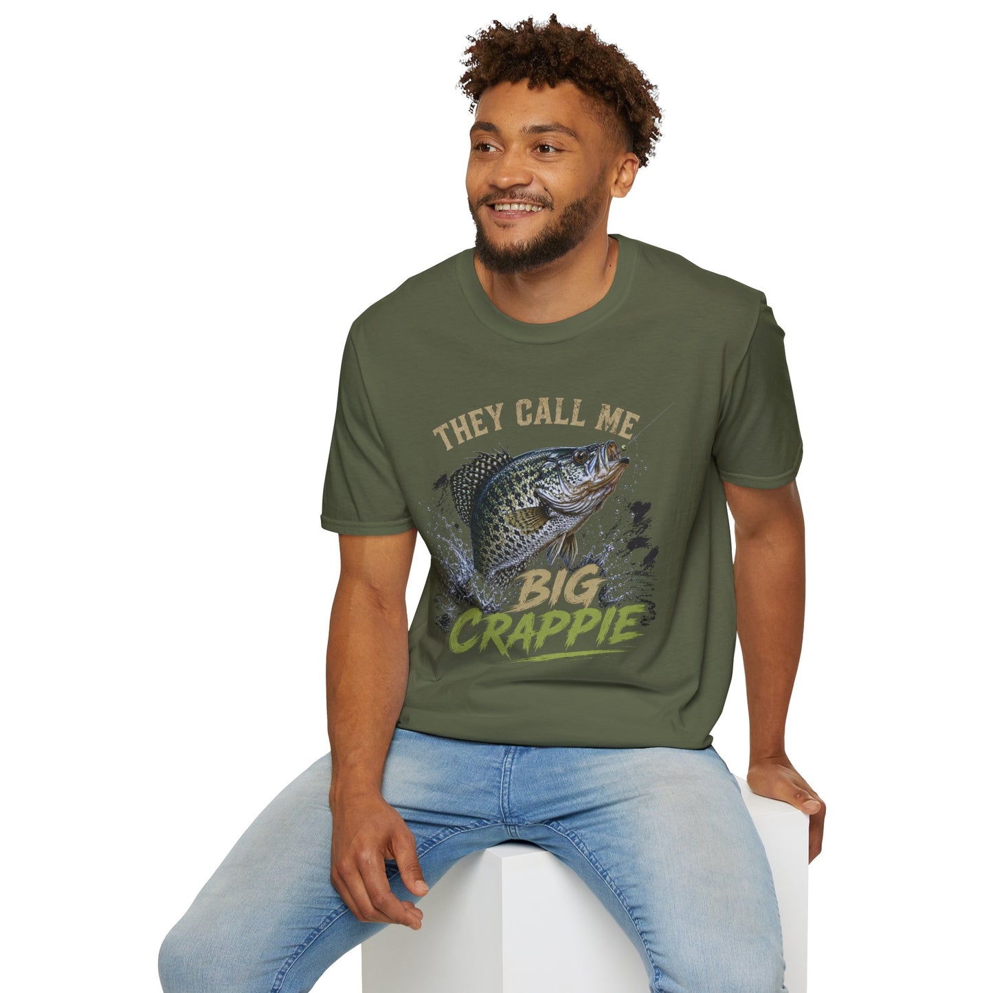 “They Call Me Big Crappie” Fishing Graphic Tee