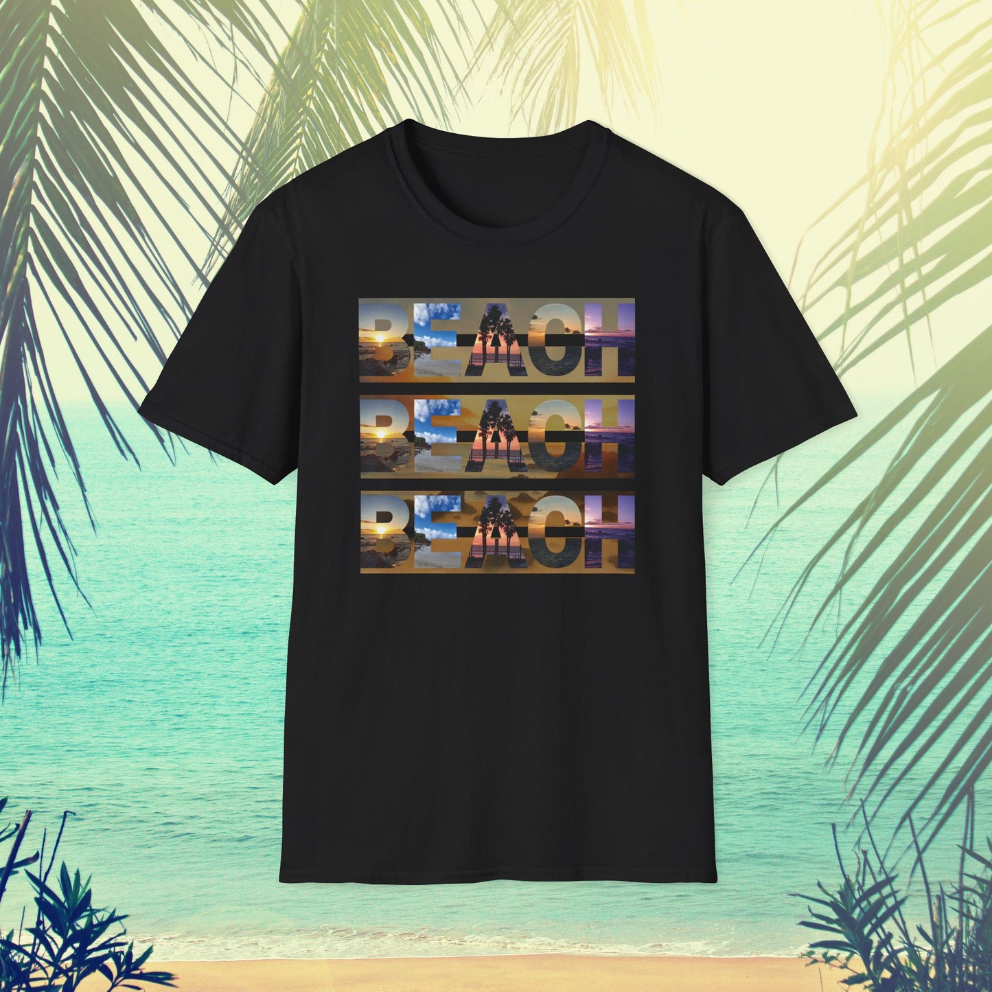 Copy of Beach on Repeat- Sunset Graphic Tee