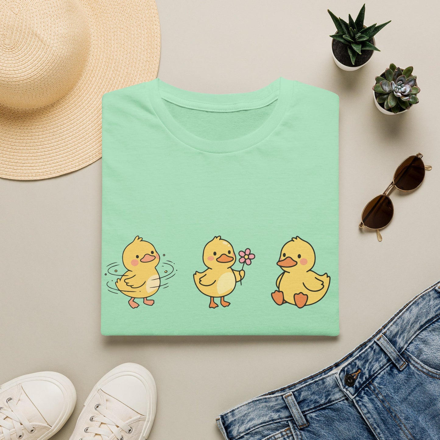 Lucky Ducklings Graphic T-Shirt