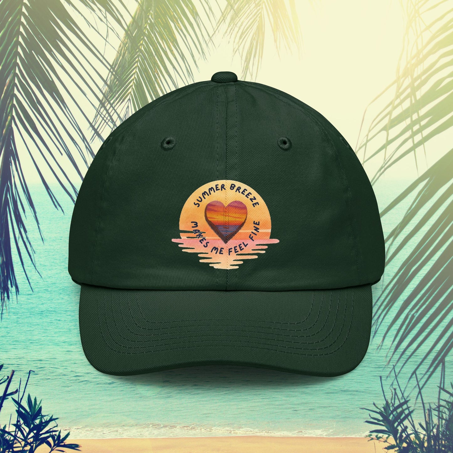 Summer Breeze Dad Hat — 'Summer Breeze Makes Me Feel Fine' Embroidered Cap