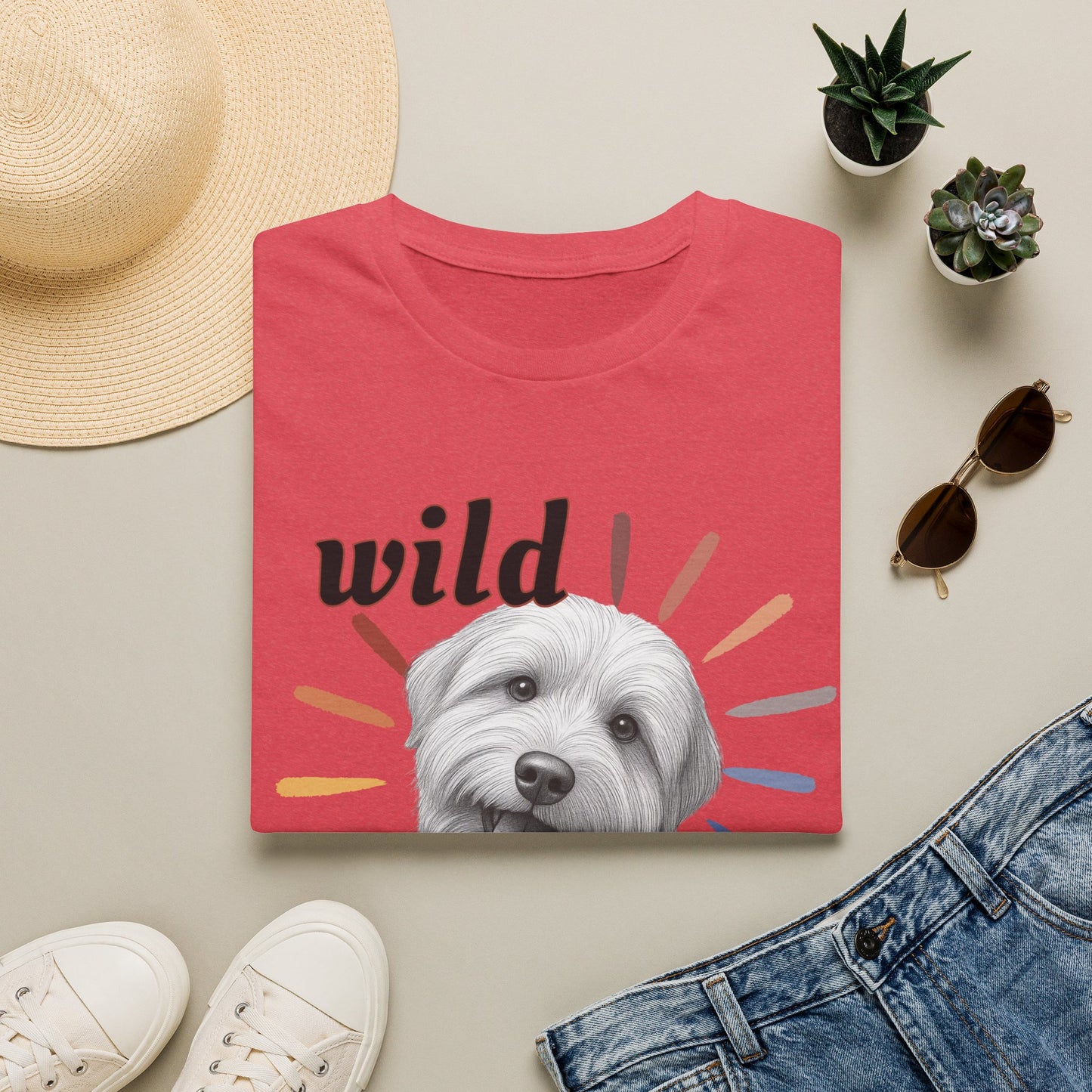 "Wild Child" T‑Shirt -Graphic Tee for Dog Lovers