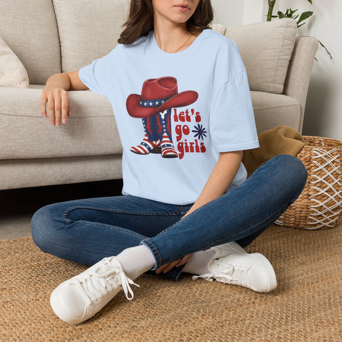 Let's Go Girls Patriotic Cowgirl T-Shirt
