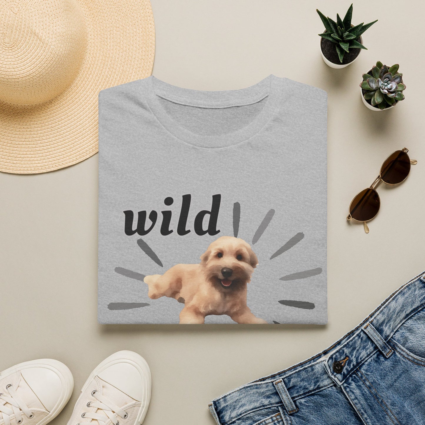 "Wild Child"- Wheaten Puppy Graphic Tee