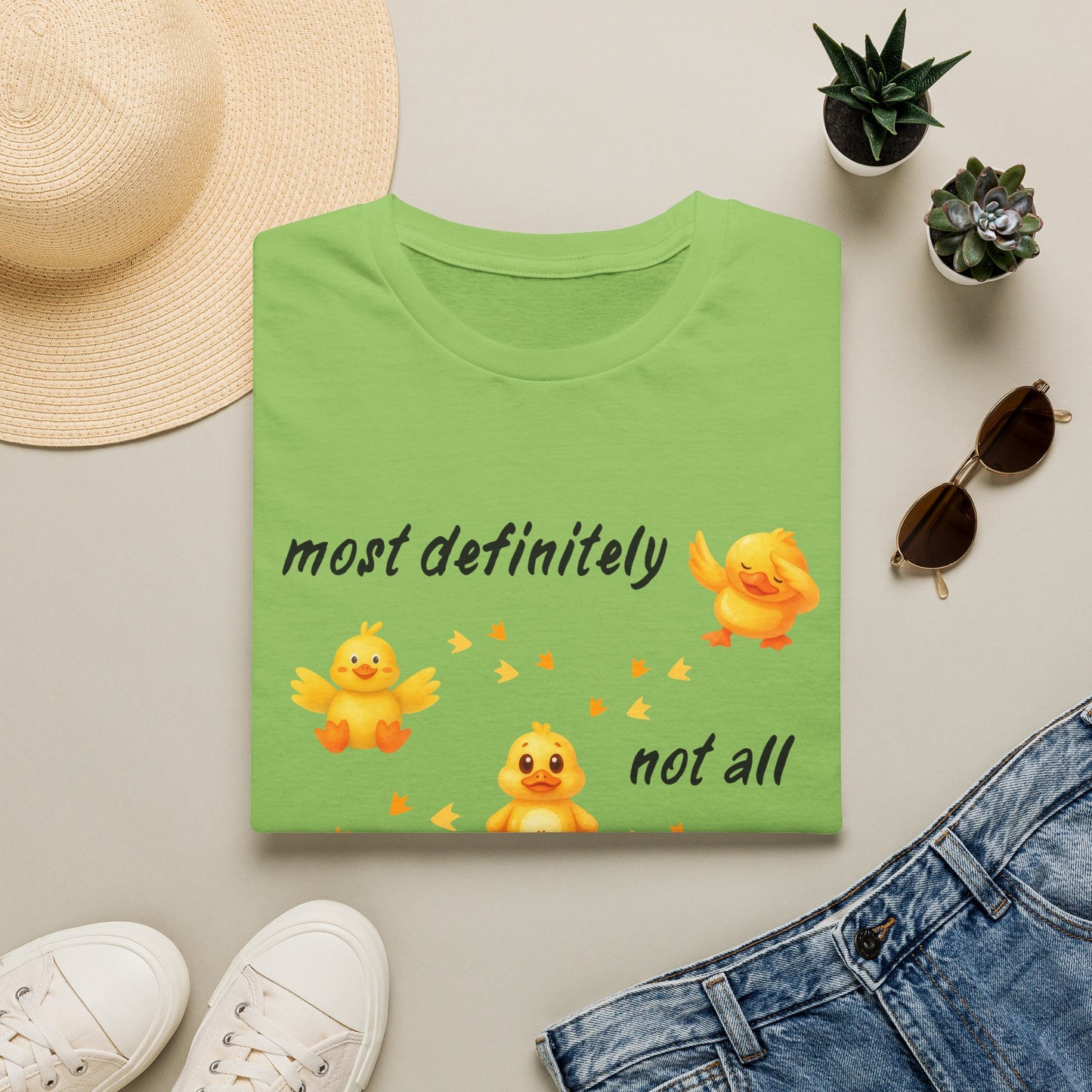 'Most definitely not all in a row' Cute Chick T-Shirt