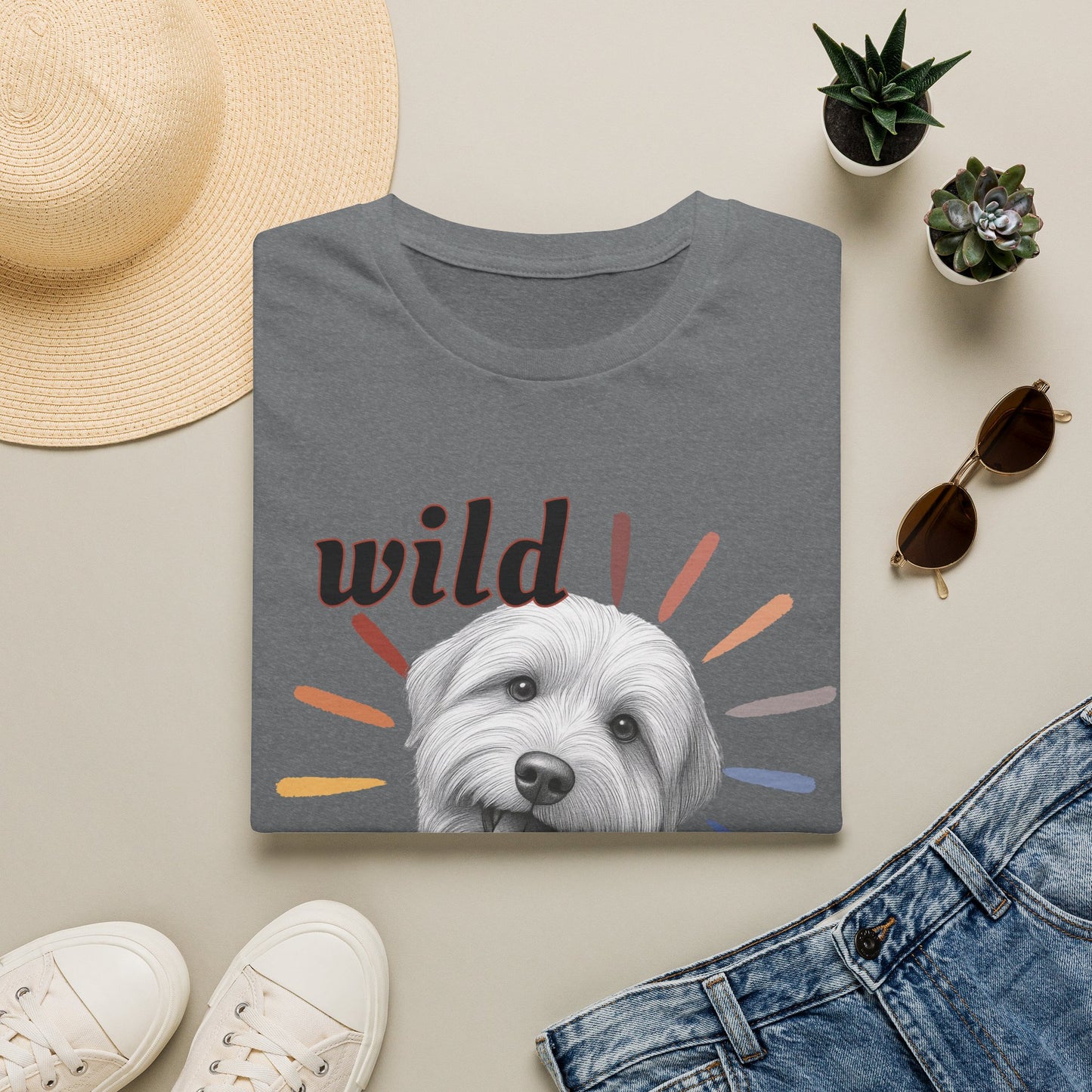 "Wild Child" T‑Shirt -Graphic Tee for Dog Lovers