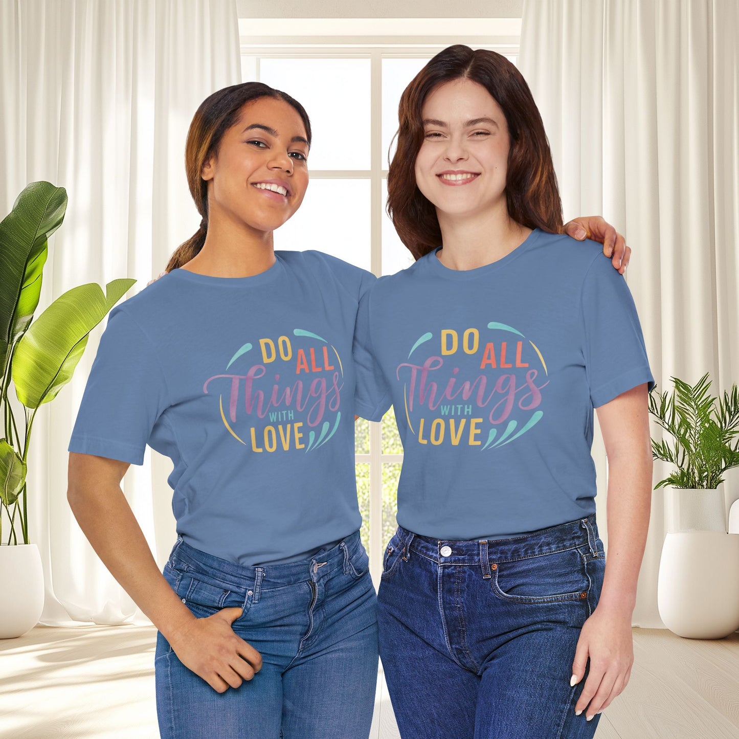 Do All Things With Love Inspirational Graphic T-Shirt