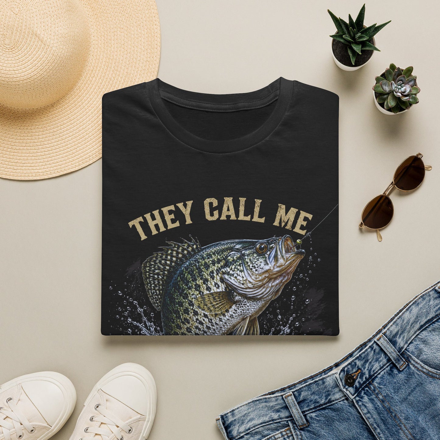 “They Call Me Big Crappie” Fishing Graphic Tee
