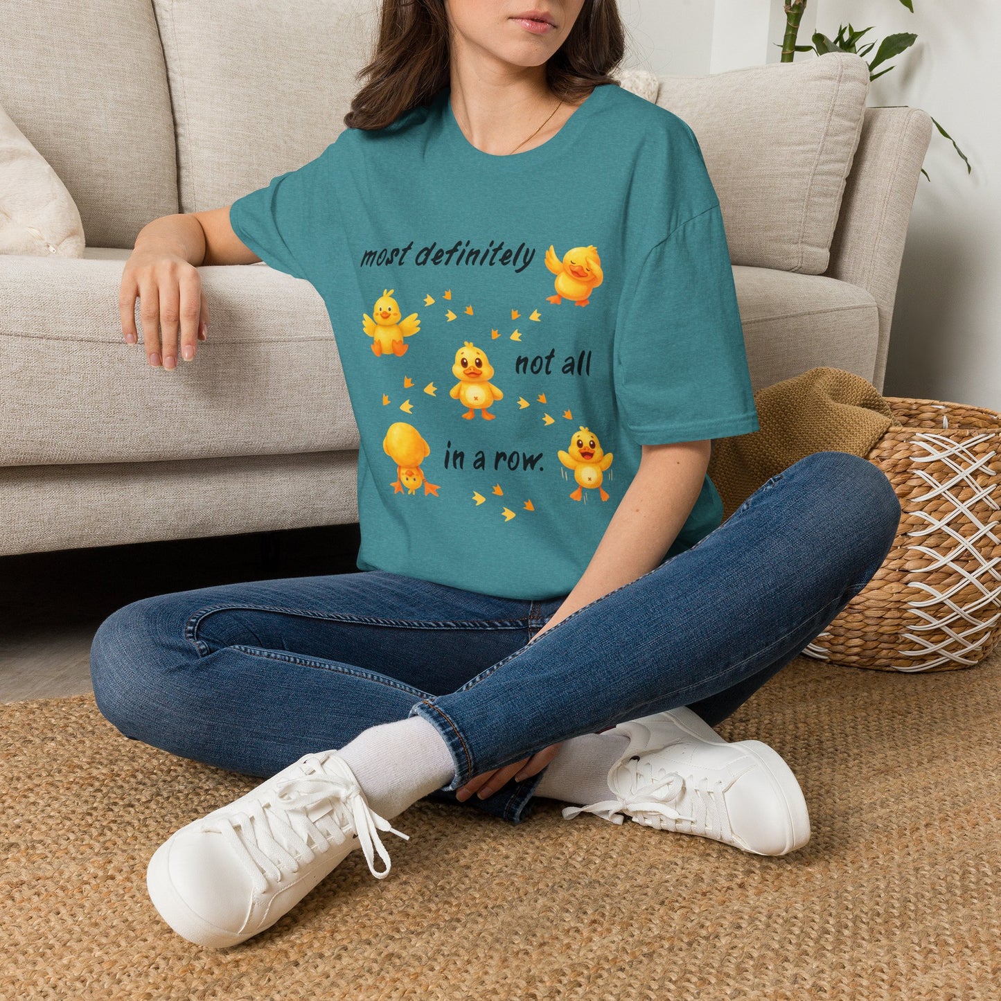 'Most definitely not all in a row' Cute Chick T-Shirt