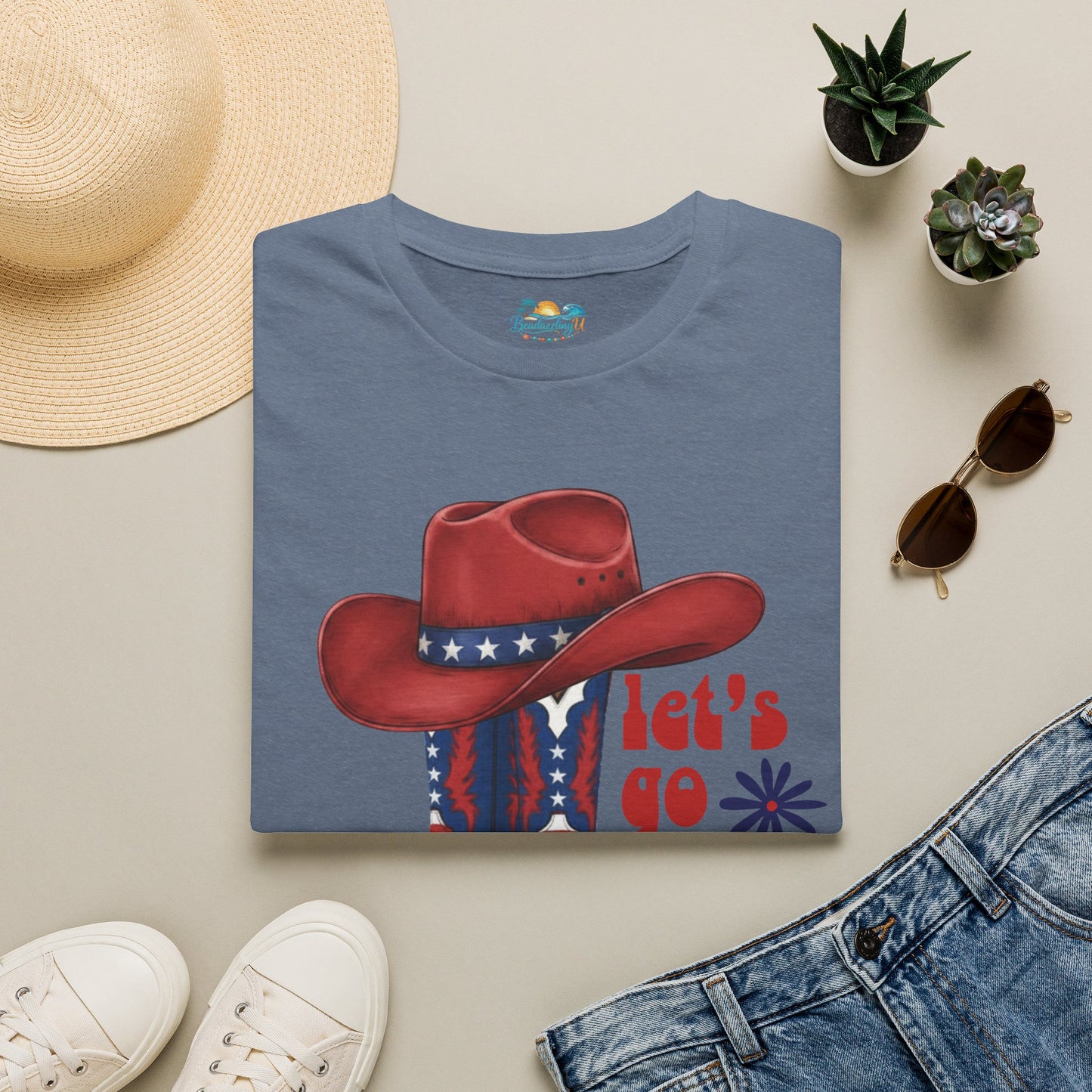 Let's Go Girls Patriotic Cowgirl T-Shirt