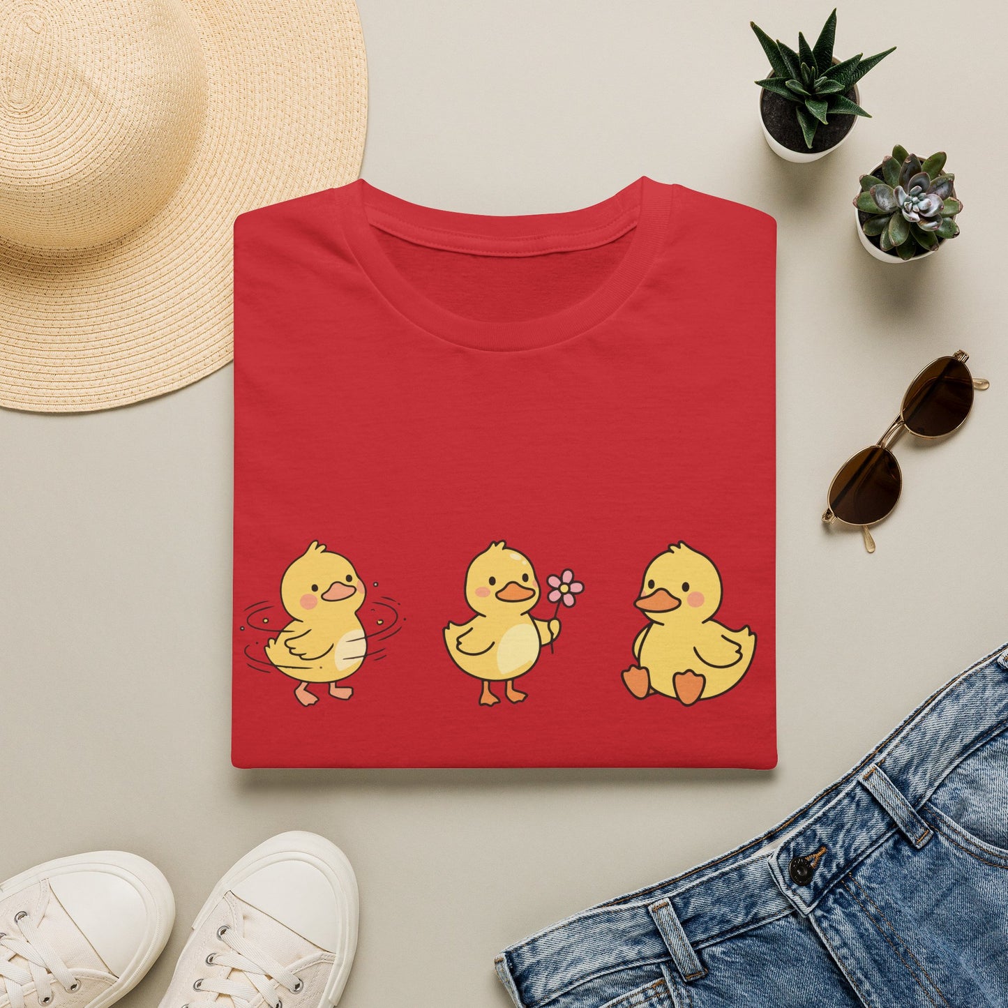Lucky Ducklings Graphic T-Shirt