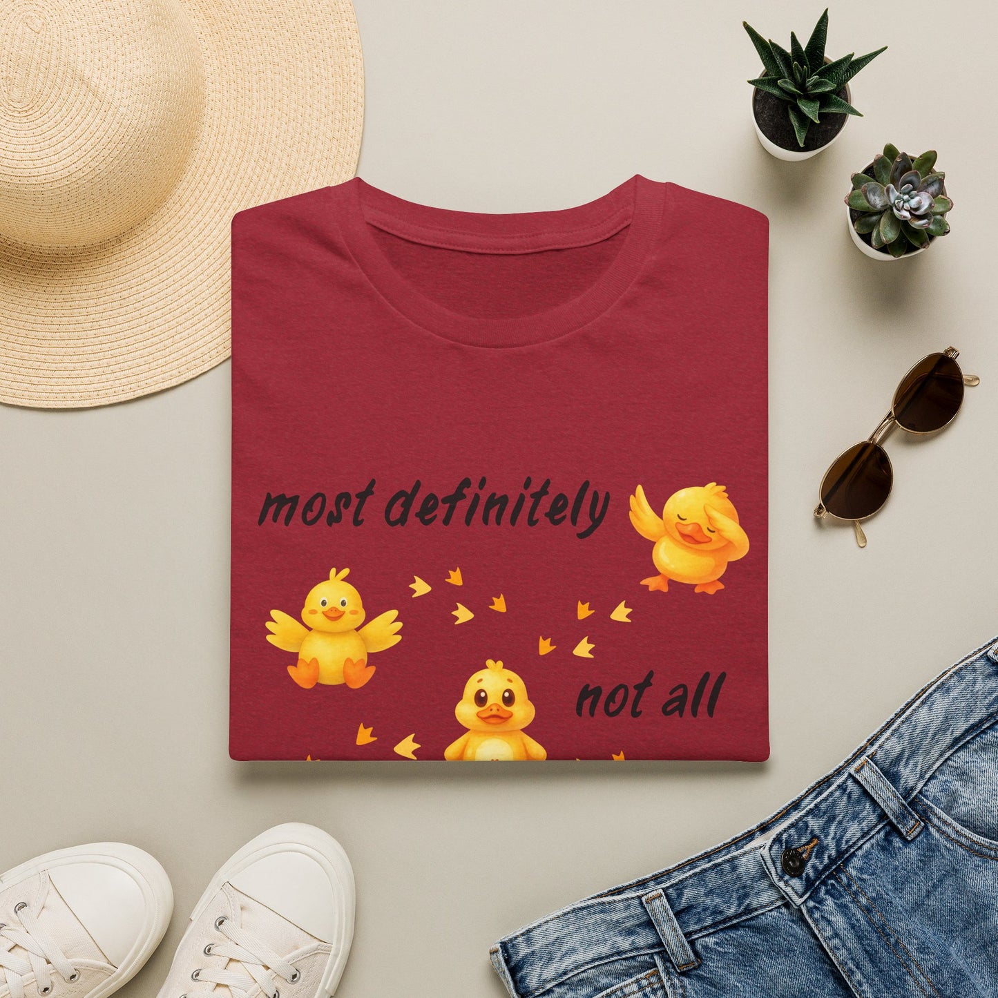 'Most definitely not all in a row' Cute Chick T-Shirt