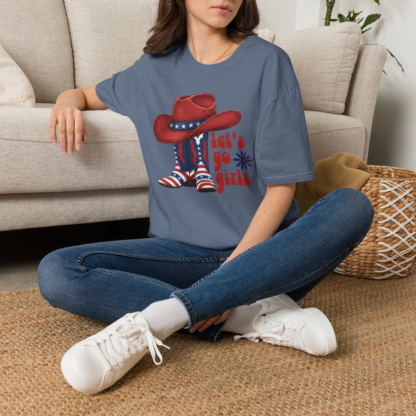 Let's Go Girls Patriotic Cowgirl T-Shirt