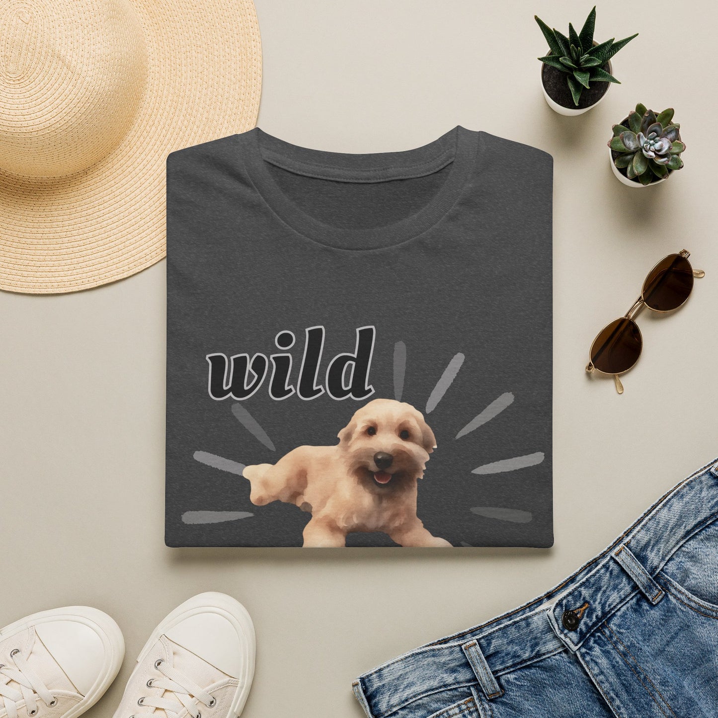 "Wild Child"- Wheaten Puppy Graphic Tee