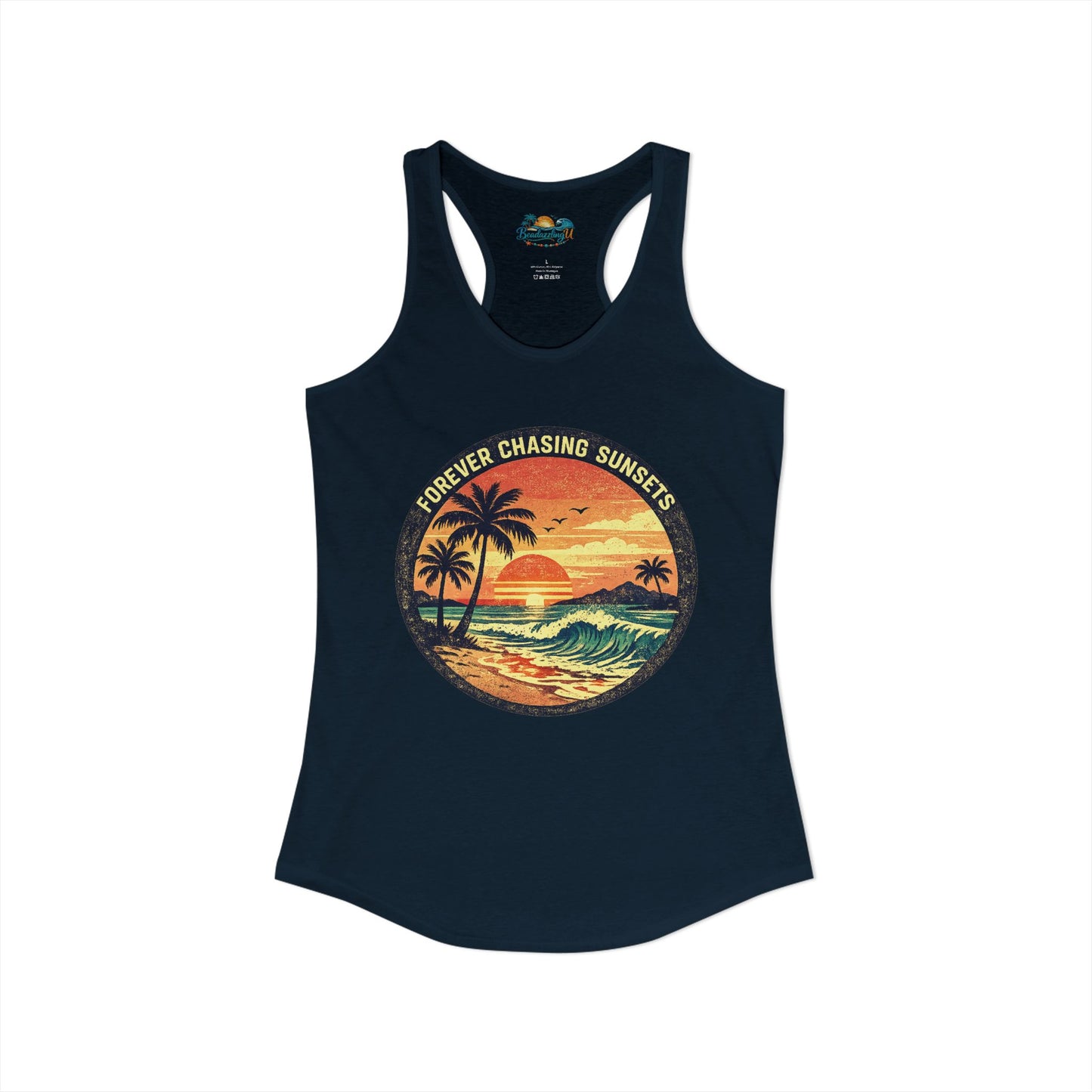 "Forever Chasing Sunsets" -Women's Racerback Tank