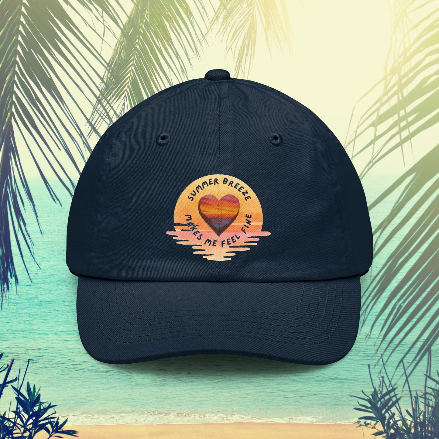 Summer Breeze Dad Hat — 'Summer Breeze Makes Me Feel Fine' Embroidered Cap