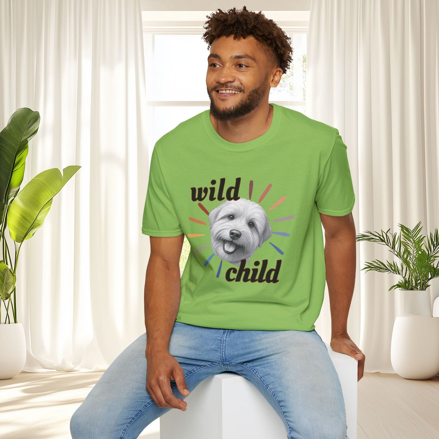 "Wild Child" T‑Shirt -Graphic Tee for Dog Lovers