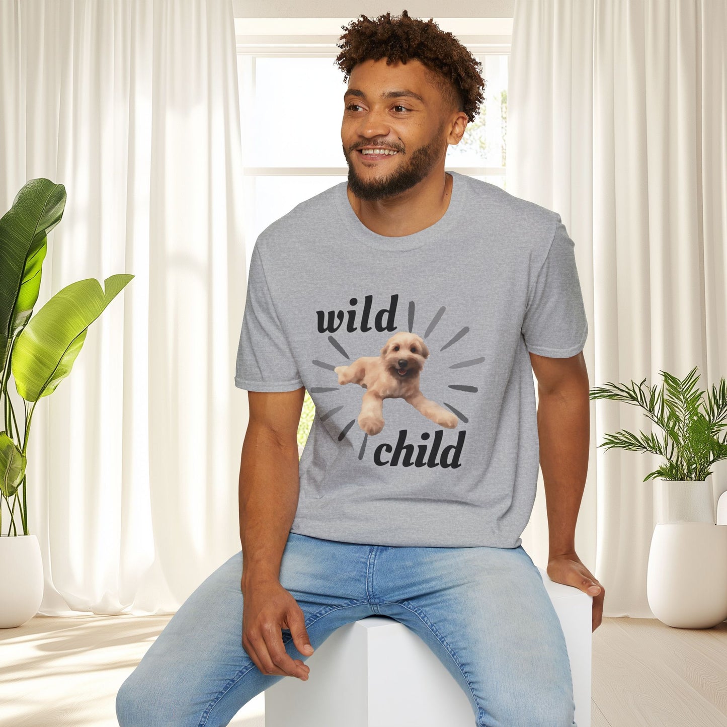 "Wild Child"- Wheaten Puppy Graphic Tee