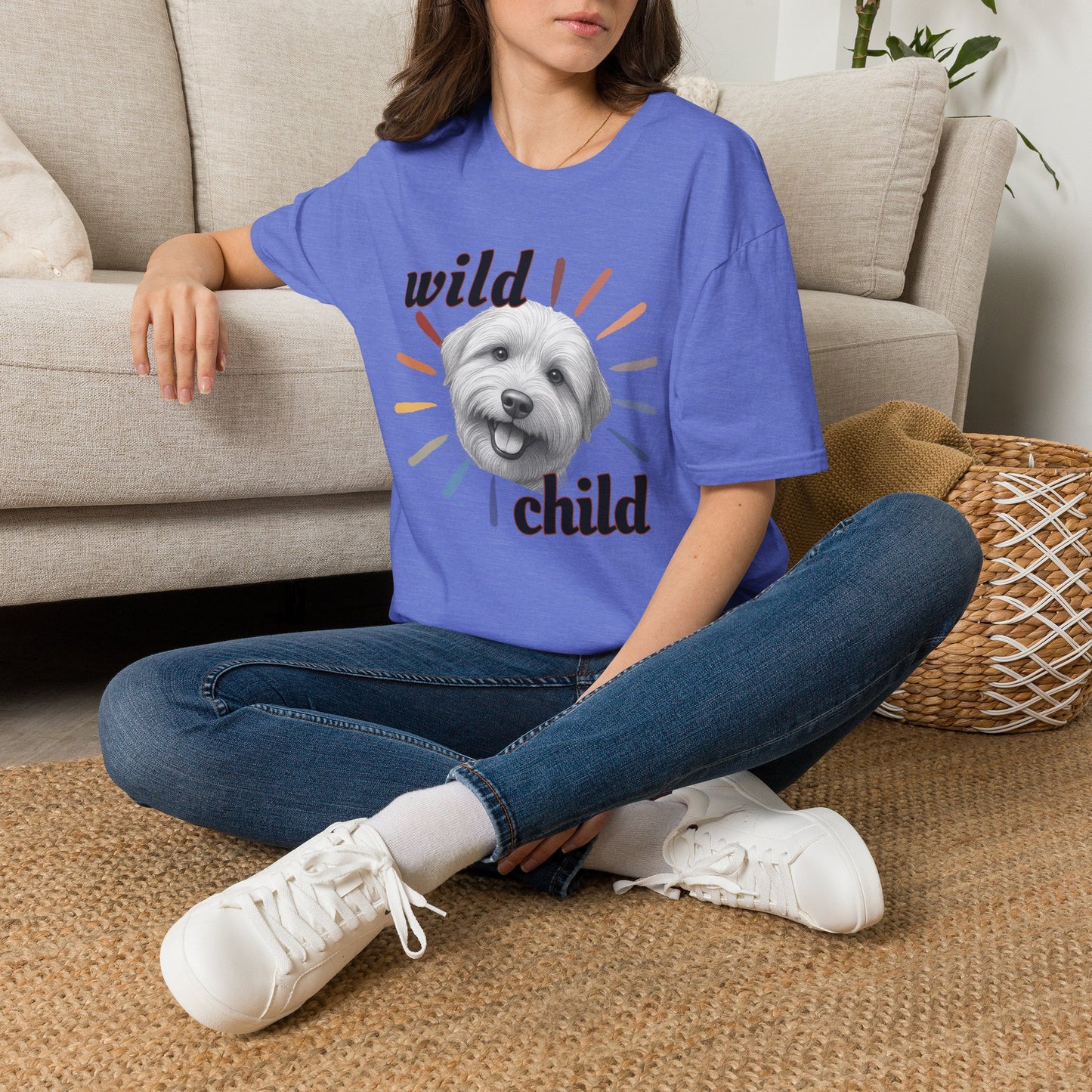 "Wild Child" T‑Shirt -Graphic Tee for Dog Lovers