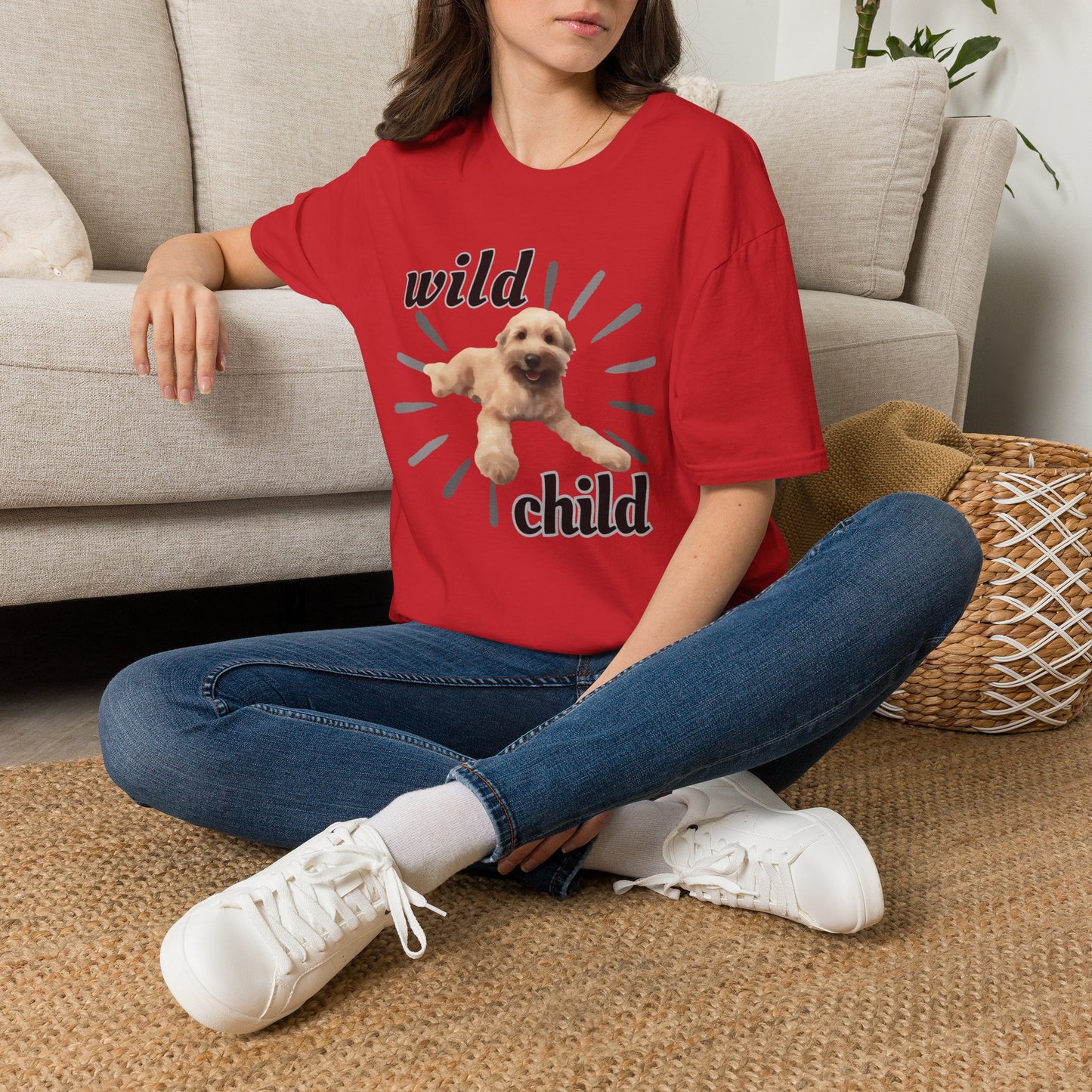 "Wild Child"- Wheaten Puppy Graphic Tee