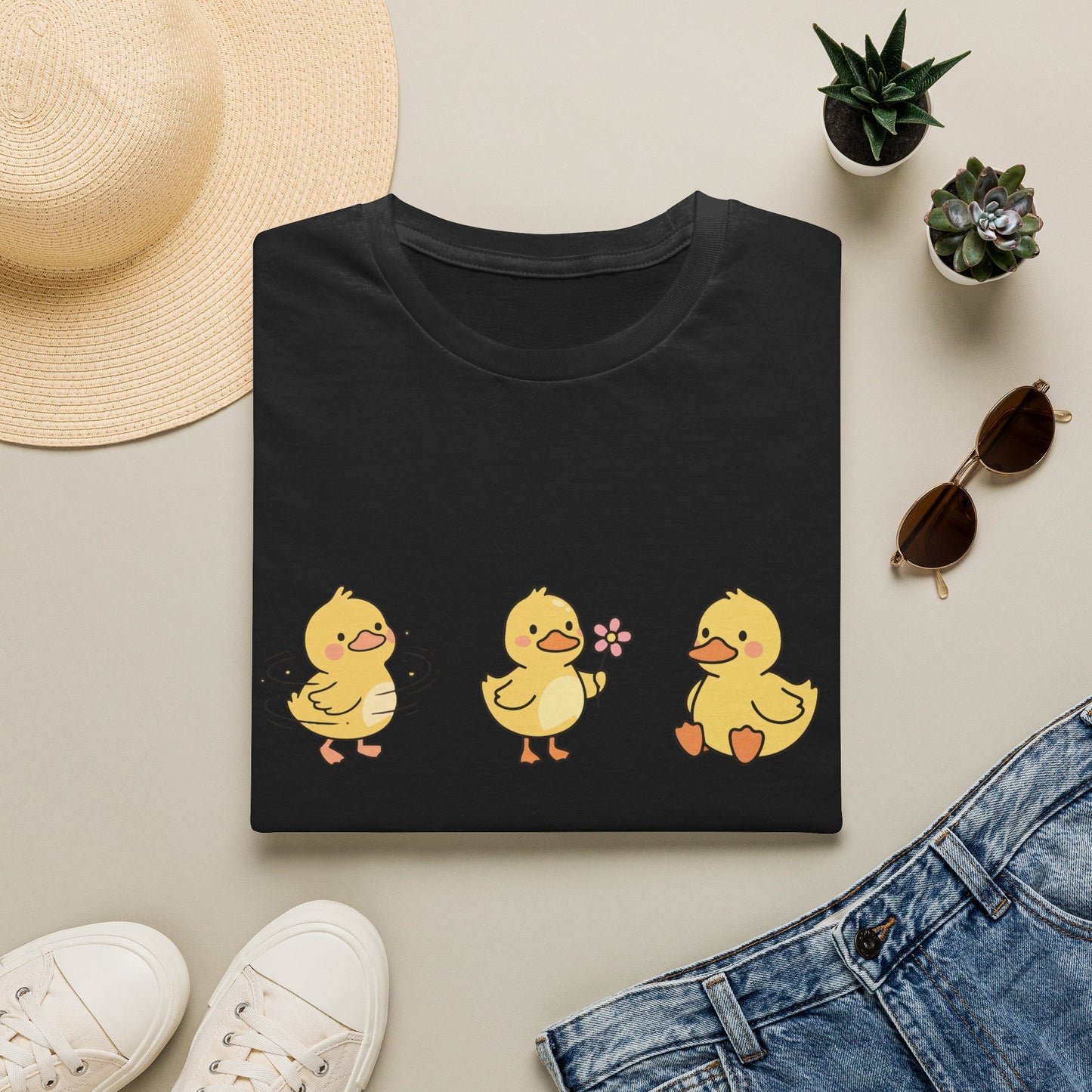 Lucky Ducklings Graphic T-Shirt