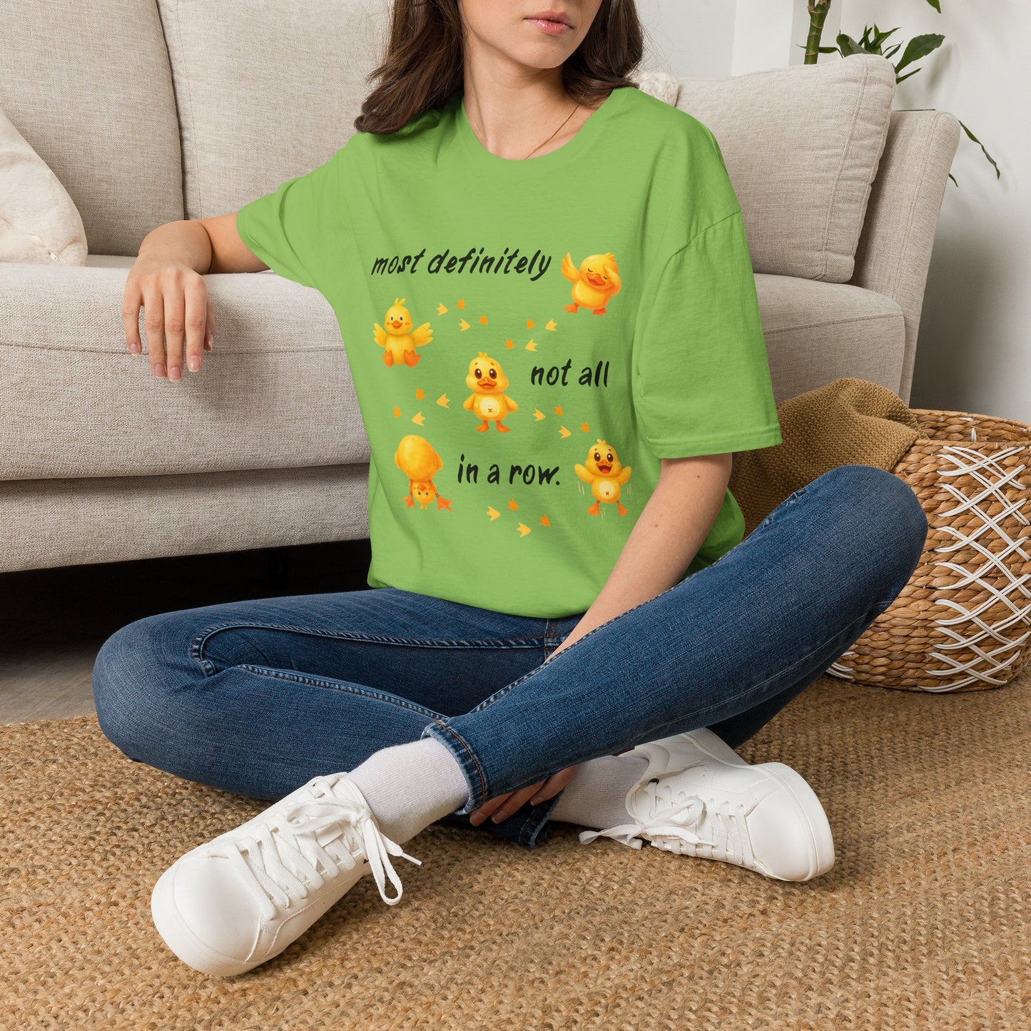 'Most definitely not all in a row' Cute Chick T-Shirt