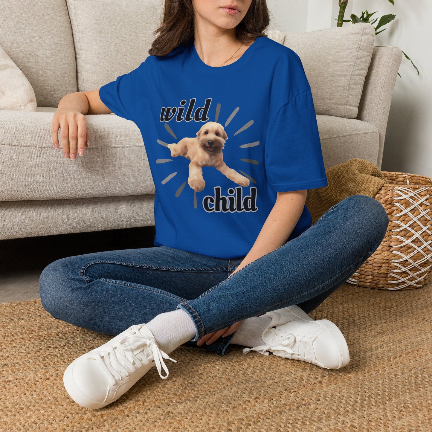 "Wild Child"- Wheaten Puppy Graphic Tee