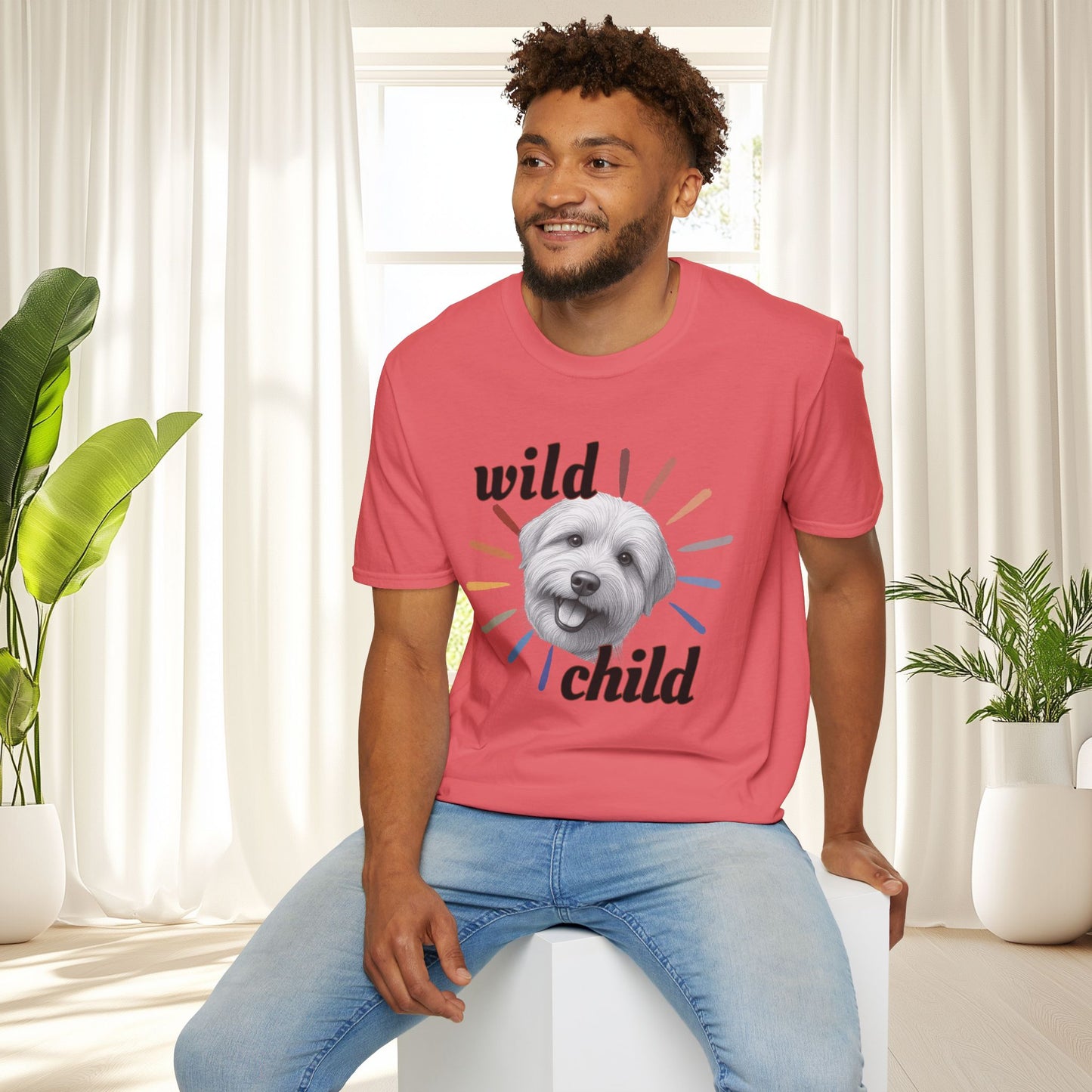 "Wild Child" T‑Shirt -Graphic Tee for Dog Lovers