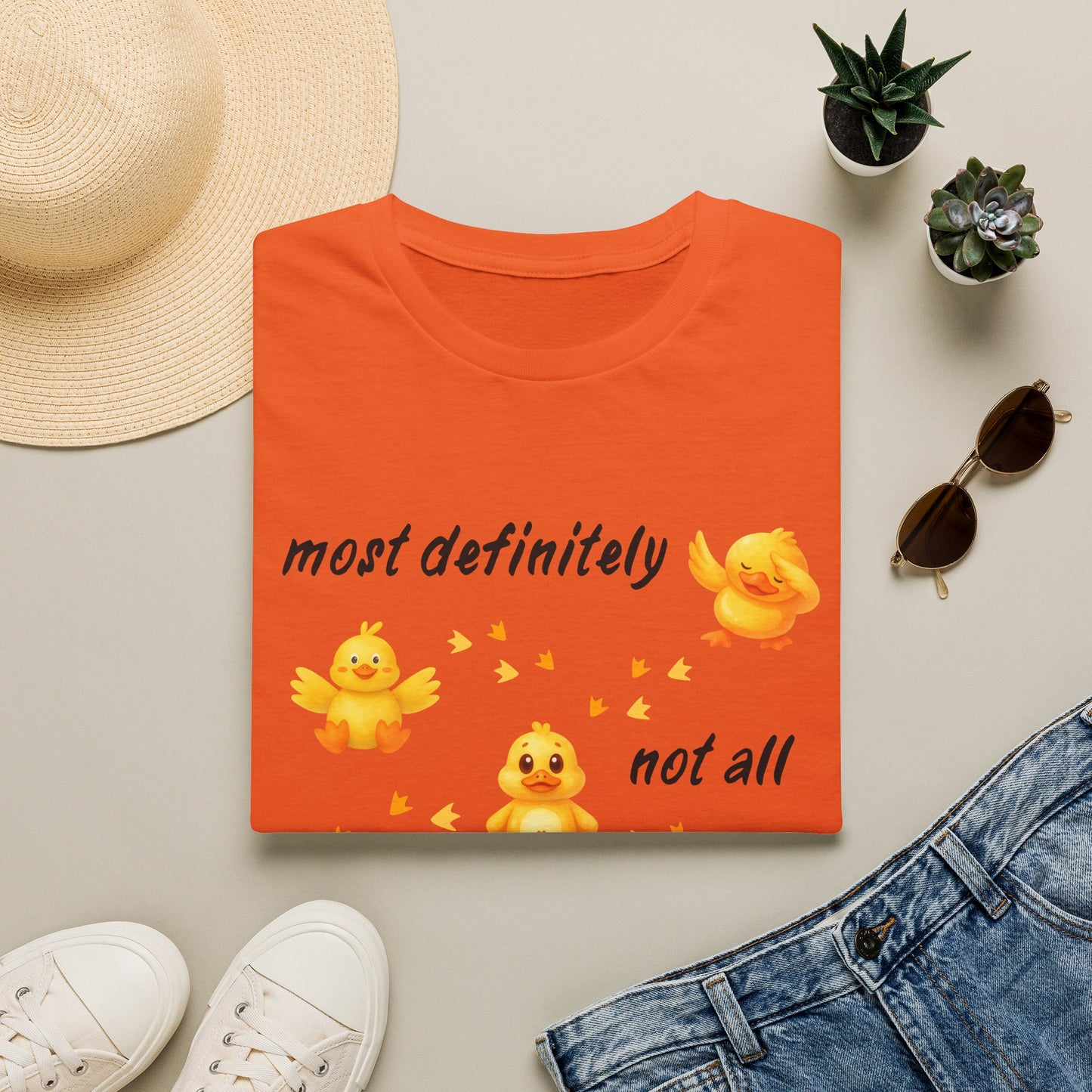 'Most definitely not all in a row' Cute Chick T-Shirt