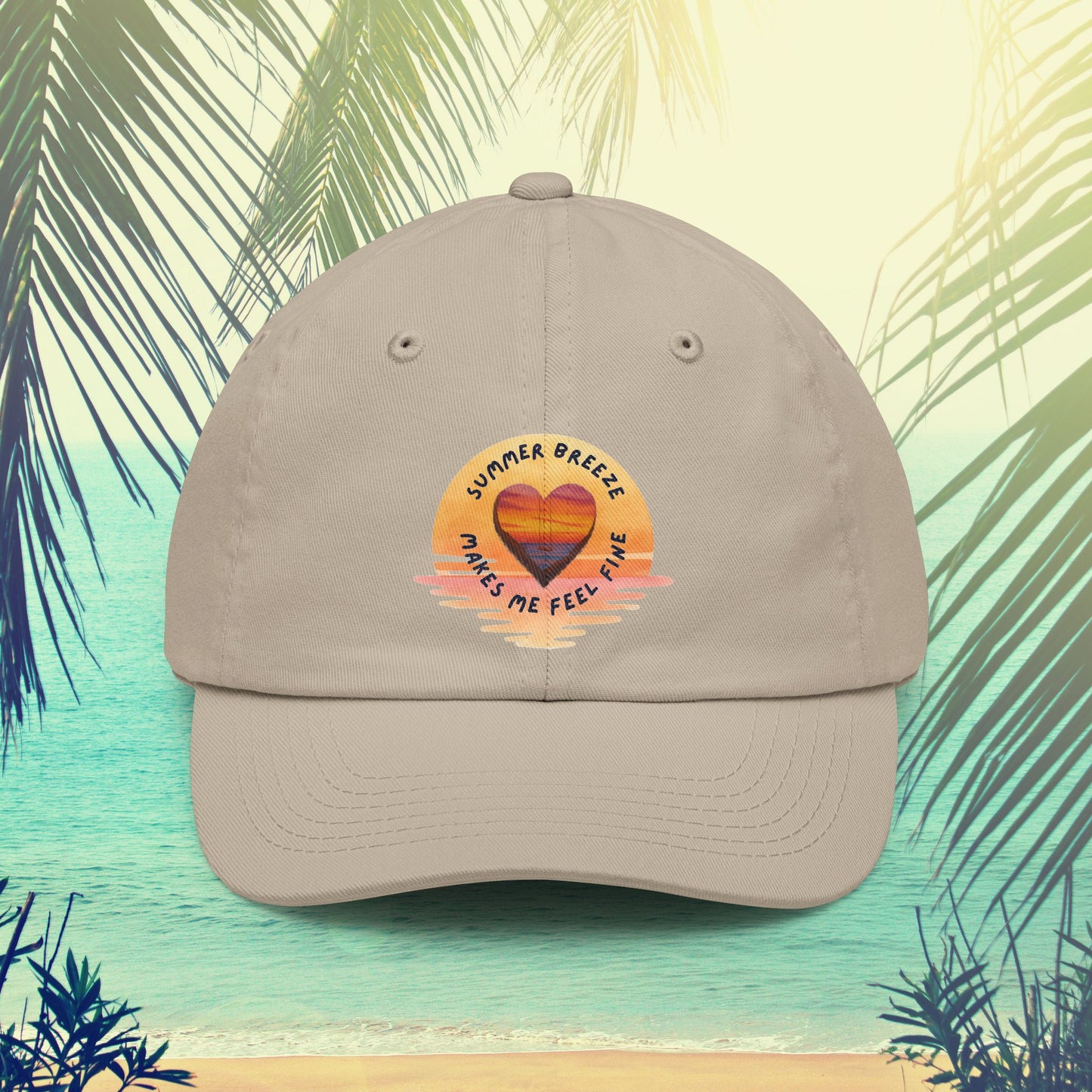 Summer Breeze Dad Hat — 'Summer Breeze Makes Me Feel Fine' Embroidered Cap
