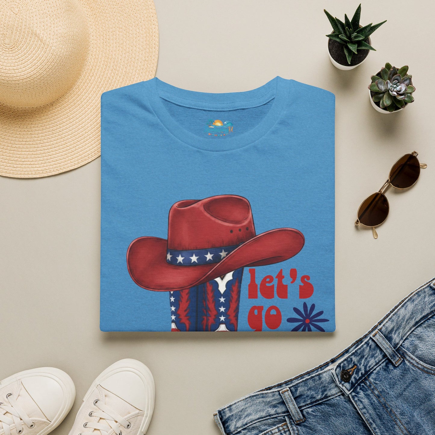 Let's Go Girls Patriotic Cowgirl T-Shirt