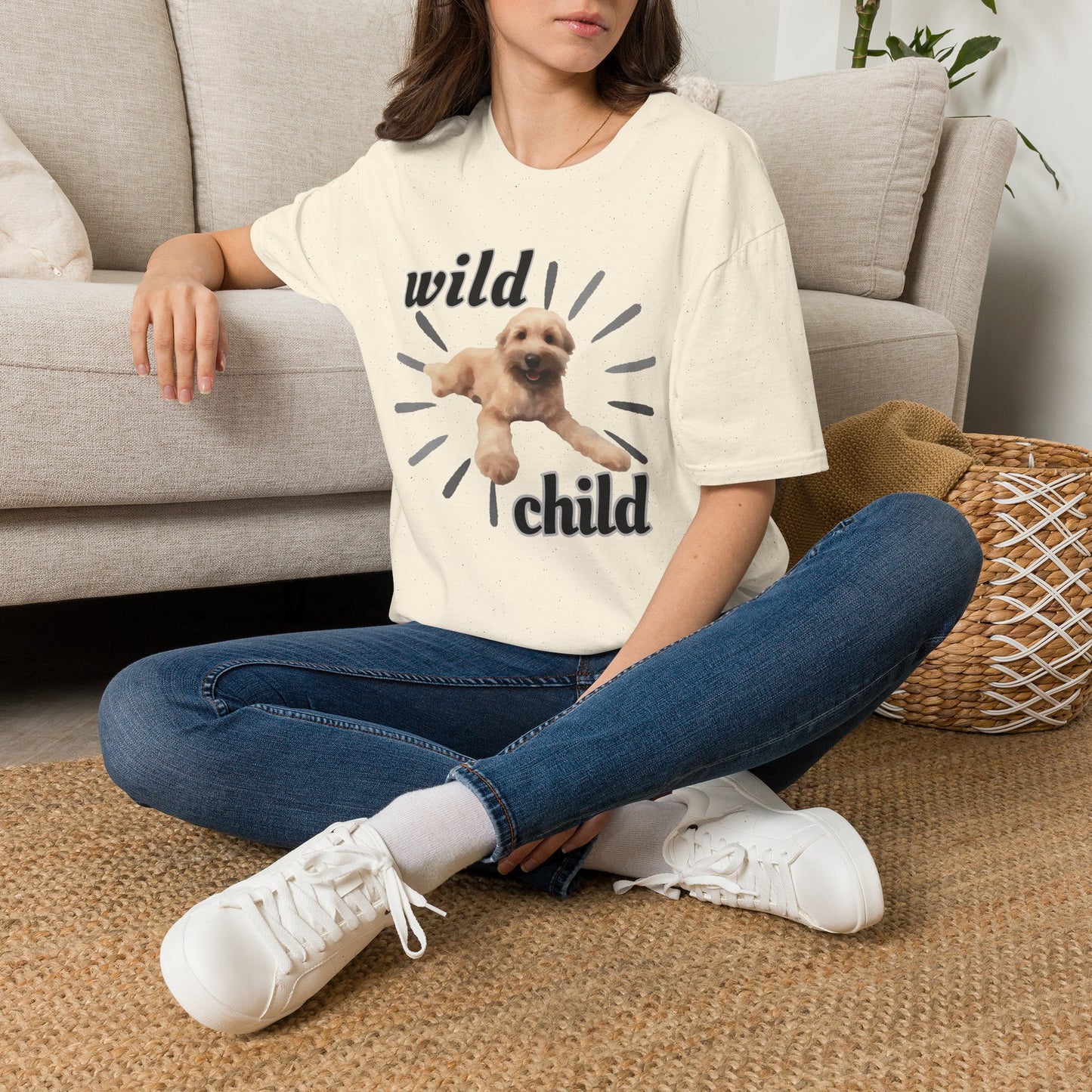 "Wild Child"- Wheaten Puppy Graphic Tee