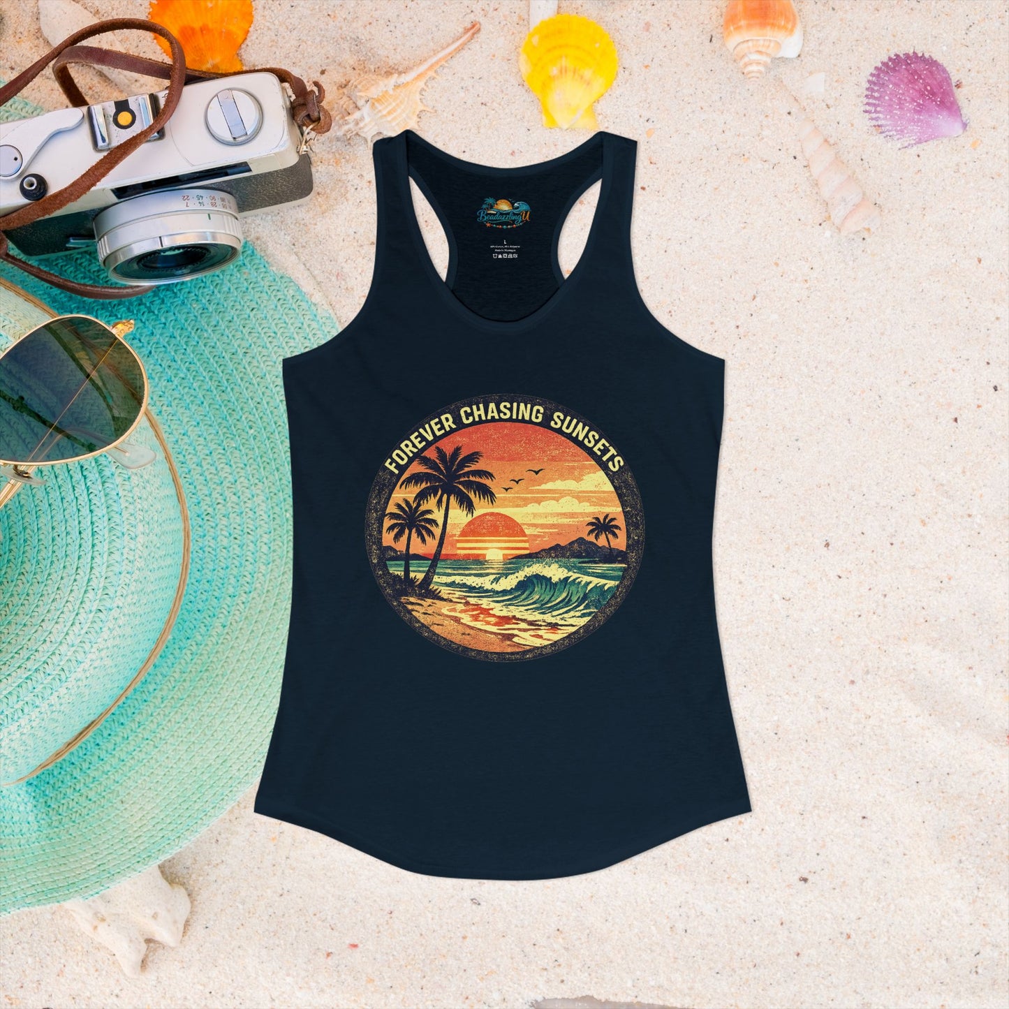 "Forever Chasing Sunsets" -Women's Racerback Tank