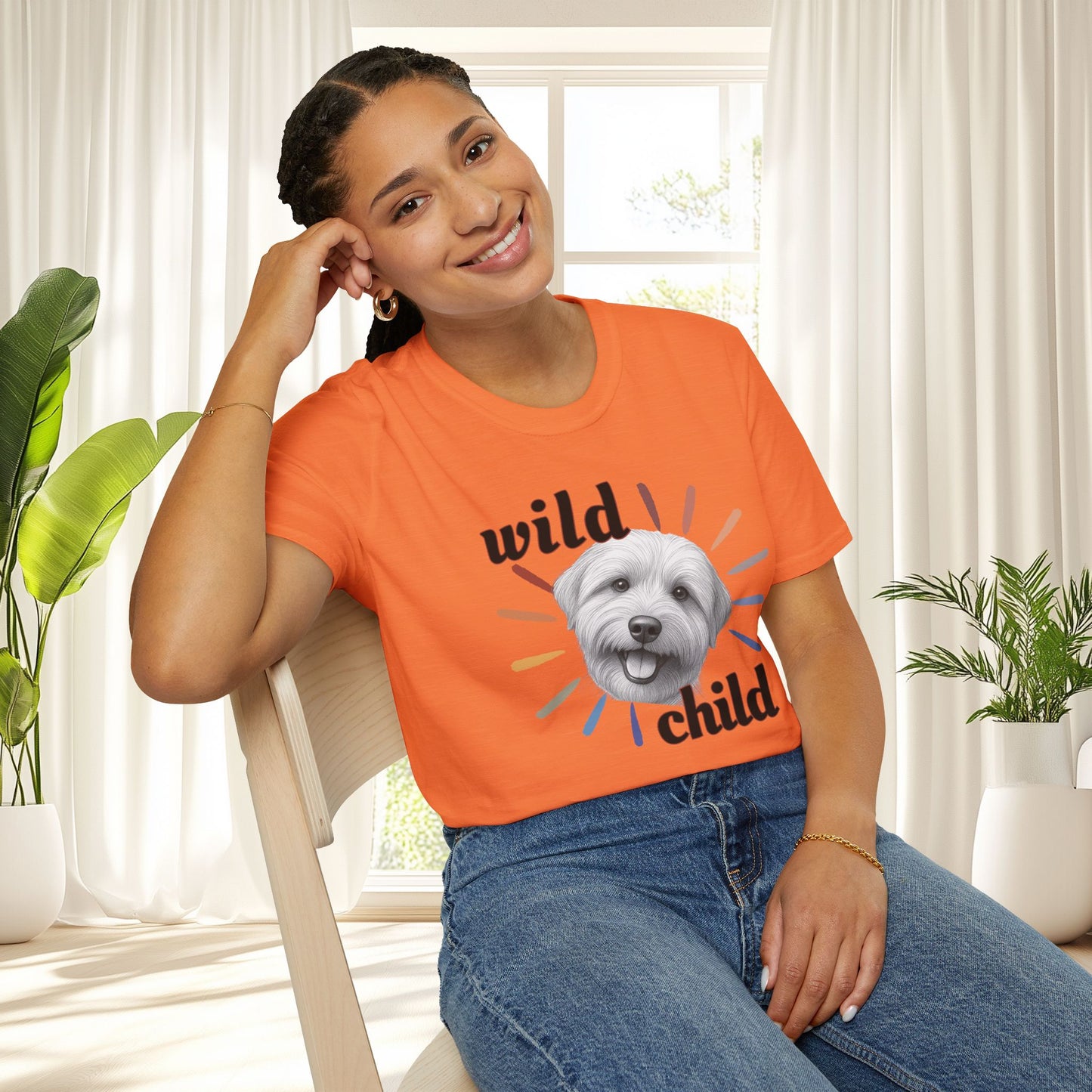 "Wild Child" T‑Shirt -Graphic Tee for Dog Lovers