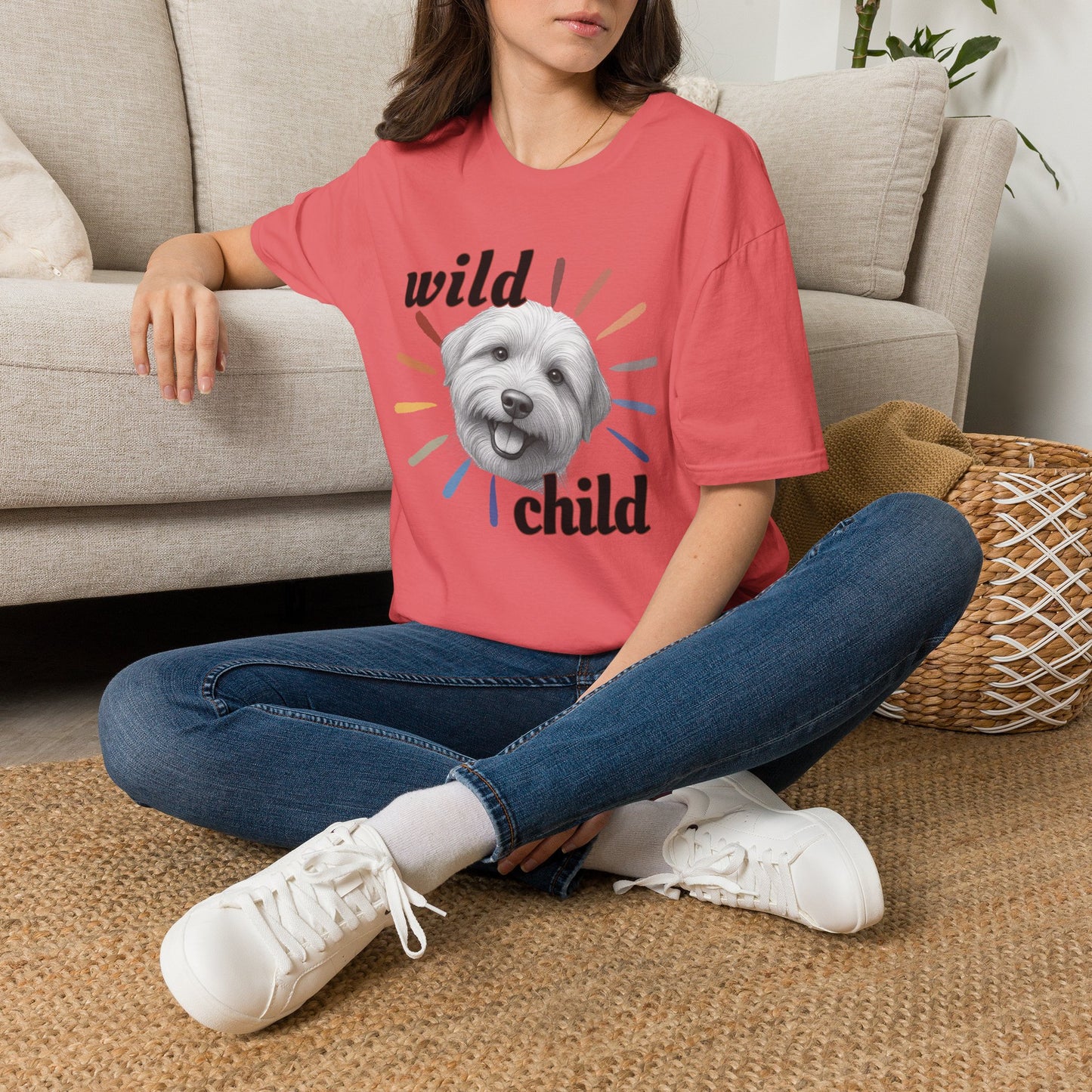 "Wild Child" T‑Shirt -Graphic Tee for Dog Lovers