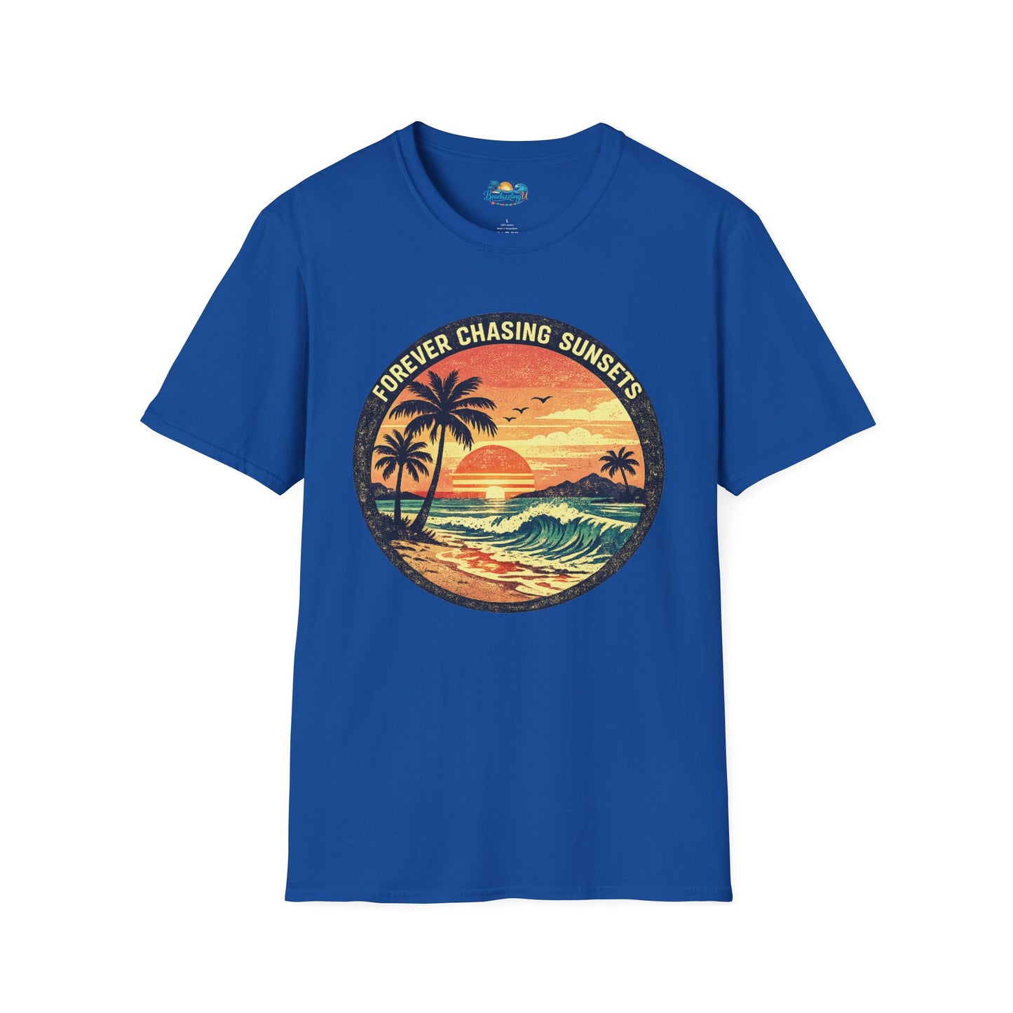 Forever Chasing Sunsets T-Shirt — Vintage Beach Sunset