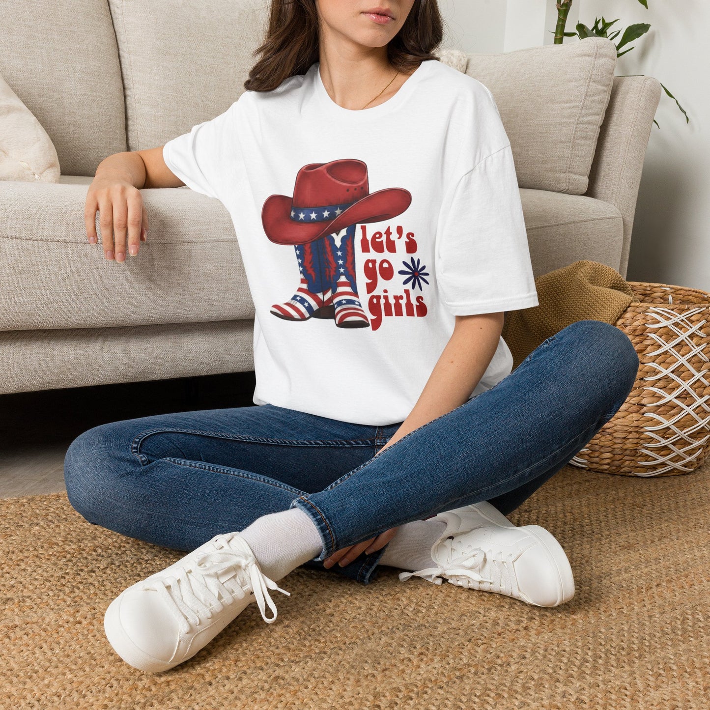 Let's Go Girls Patriotic Cowgirl T-Shirt