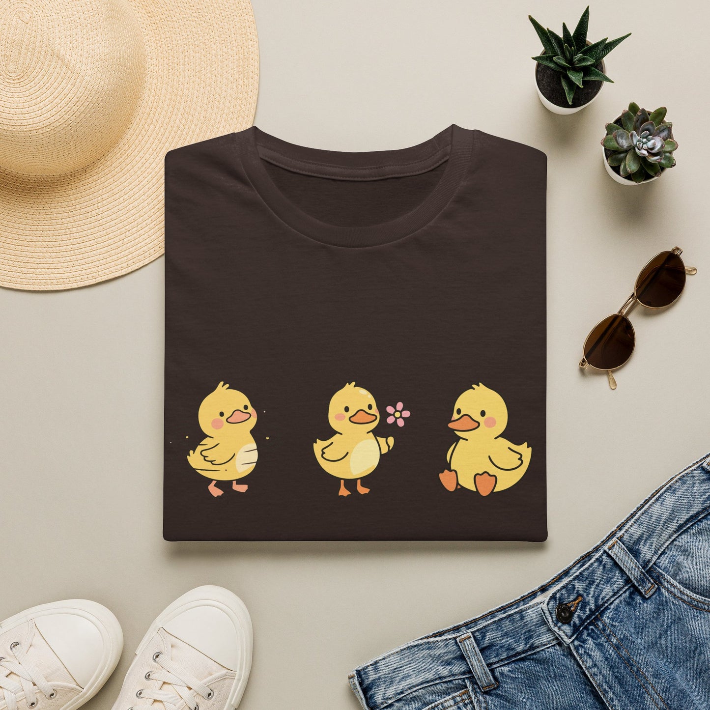 Lucky Ducklings Graphic T-Shirt