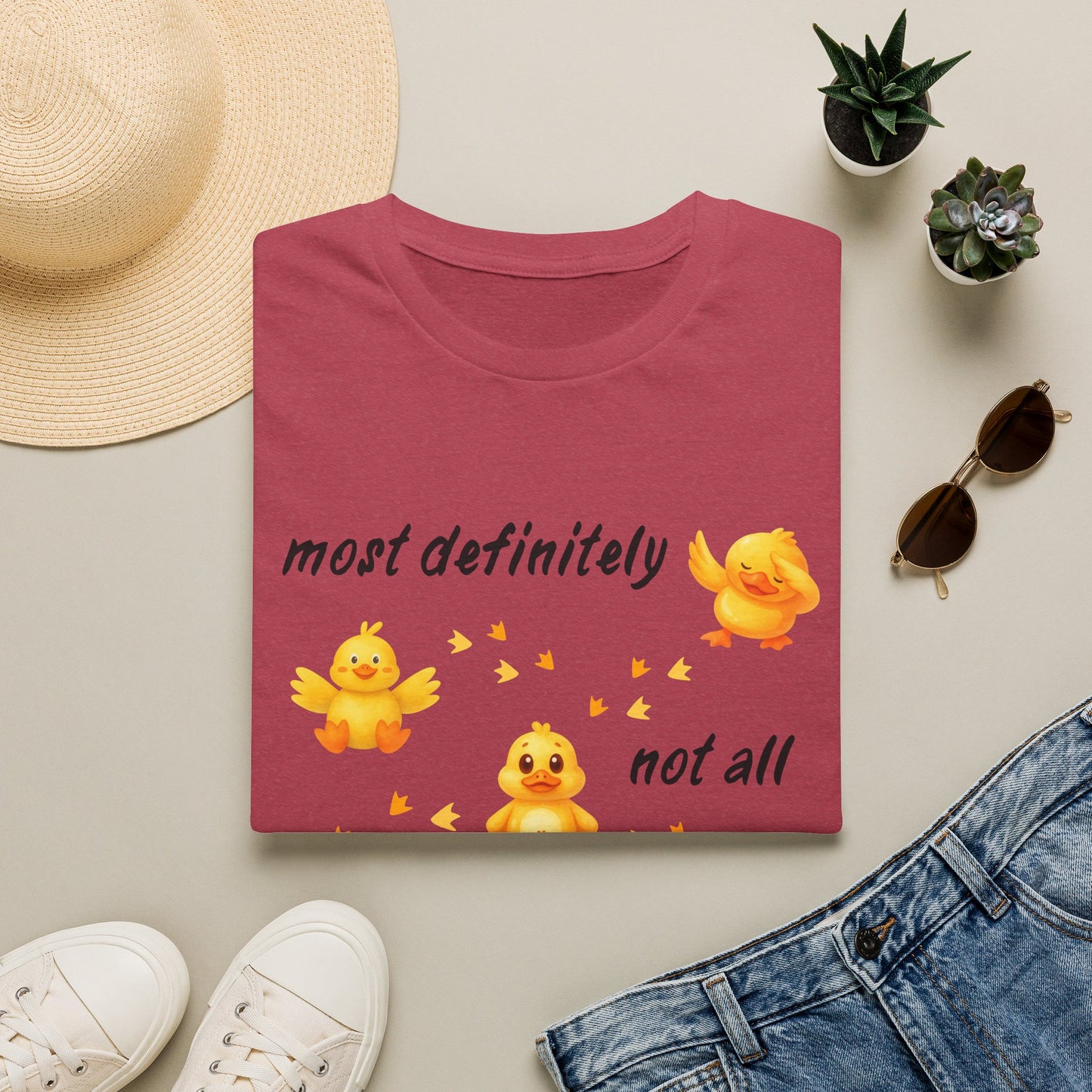 'Most definitely not all in a row' Cute Chick T-Shirt