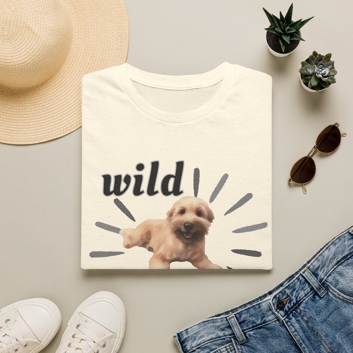 "Wild Child"- Wheaten Puppy Graphic Tee