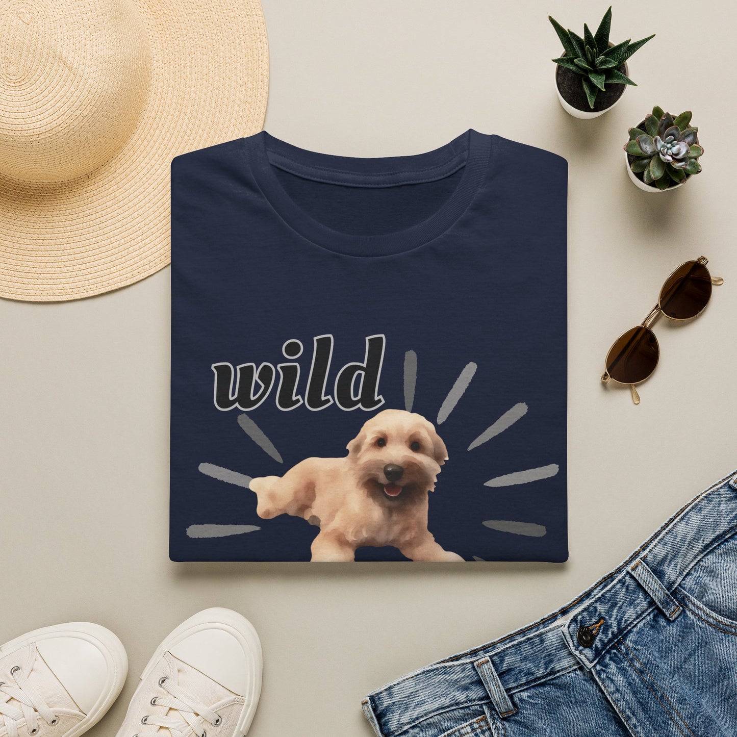 "Wild Child"- Wheaten Puppy Graphic Tee