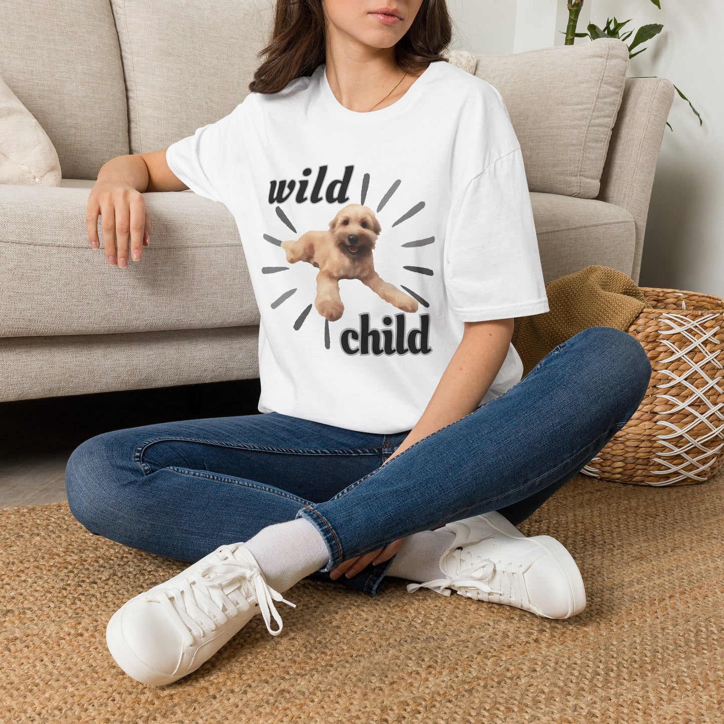 "Wild Child"- Wheaten Puppy Graphic Tee