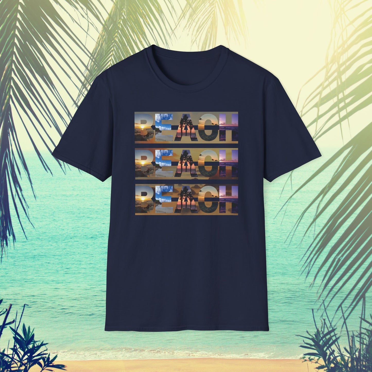 Copy of Beach on Repeat- Sunset Graphic Tee