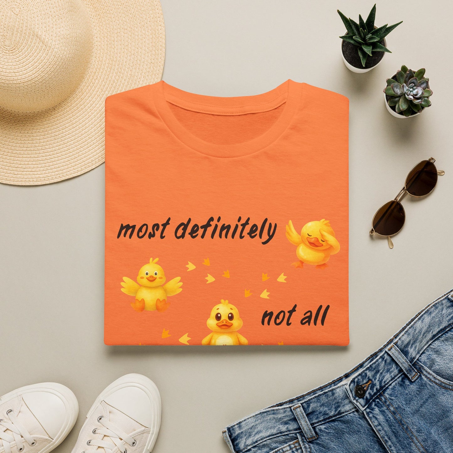 'Most definitely not all in a row' Cute Chick T-Shirt
