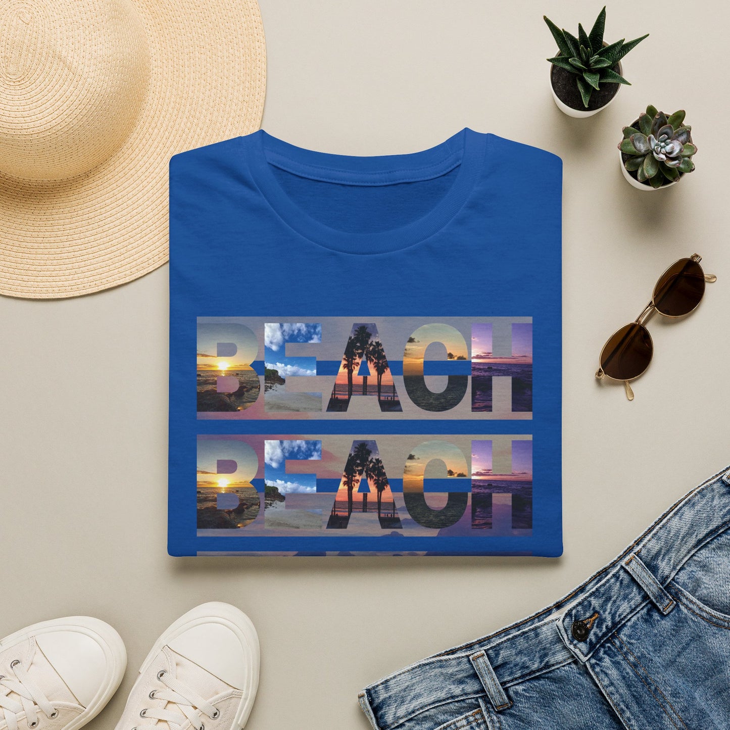 Copy of Beach on Repeat- Sunset Graphic Tee