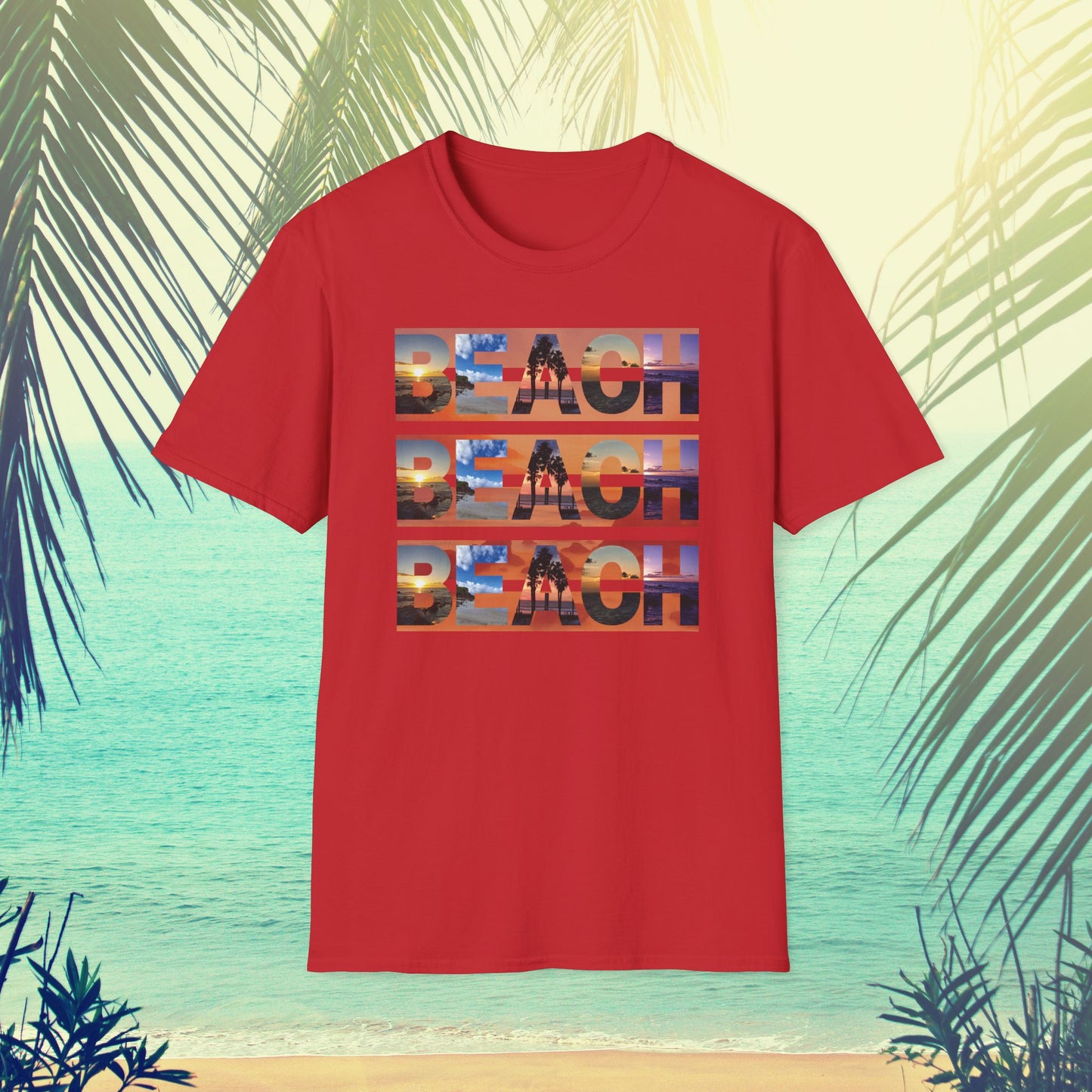 Copy of Beach on Repeat- Sunset Graphic Tee
