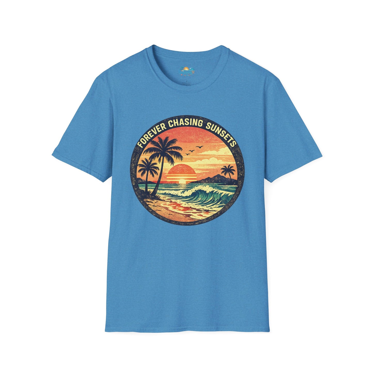 Forever Chasing Sunsets T-Shirt — Vintage Beach Sunset