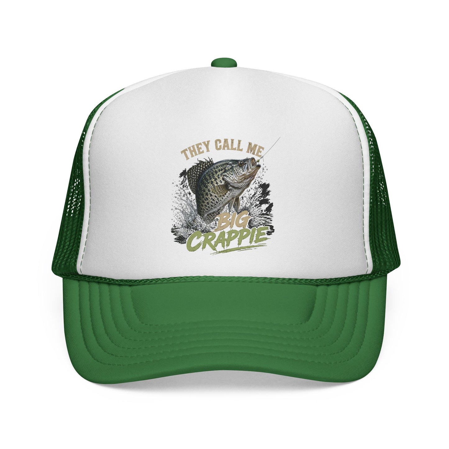 "They Call Me Big Crappie" Crappie Fishing Trucker Cap – Mesh Hat for Anglers